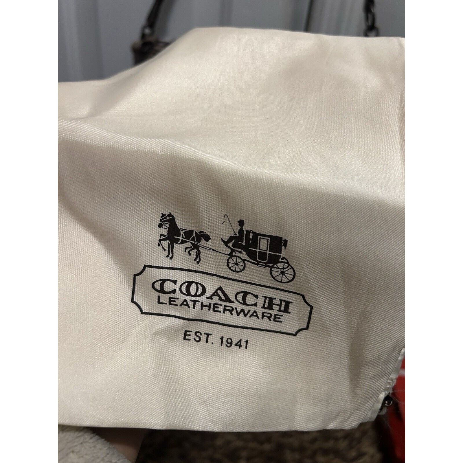 Coach NWT Coach Madison Sophia Croc Brown Leather Bag Convertible Size ONE SIZE - 6 Thumbnail