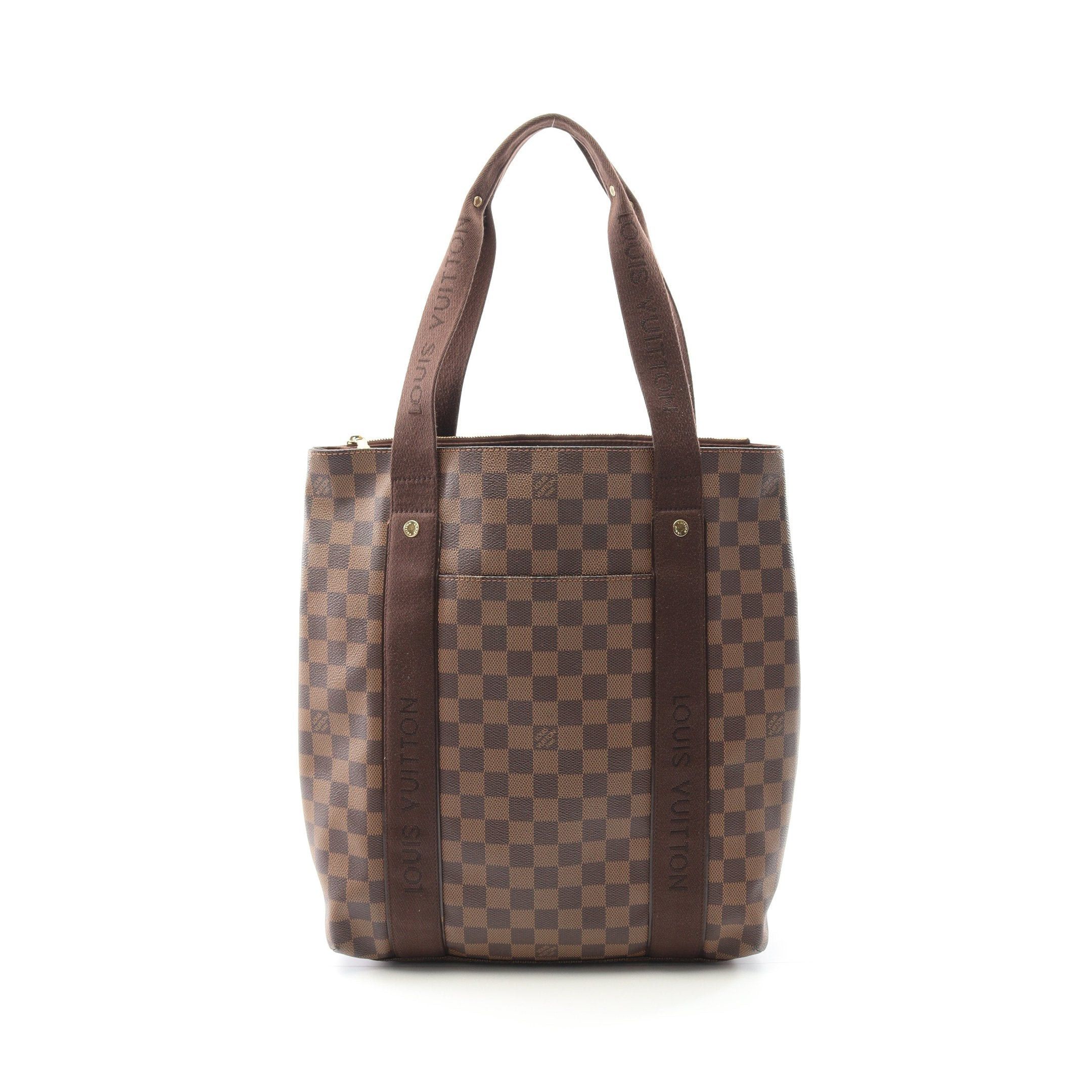 Louis Vuitton Hippopotamus Bobourg Damier Ebene Shoulder Bag Tote Leather Brown, Women's