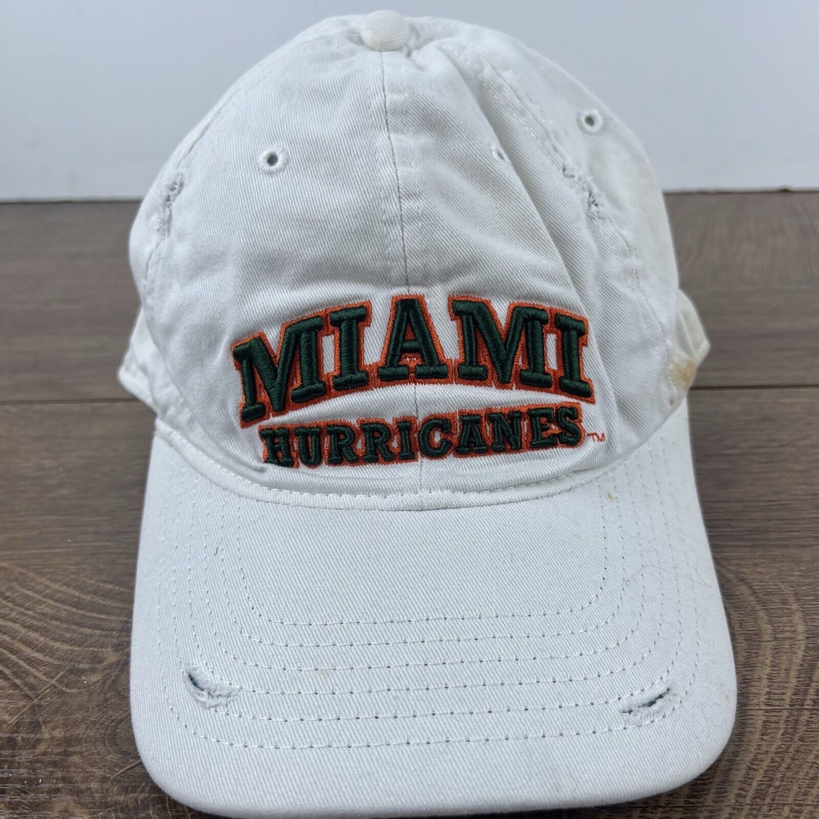Other Miami Hurricanes Hat Adjustable Hat White Adjustable Hat Whi Size ONE SIZE - 5 Thumbnail