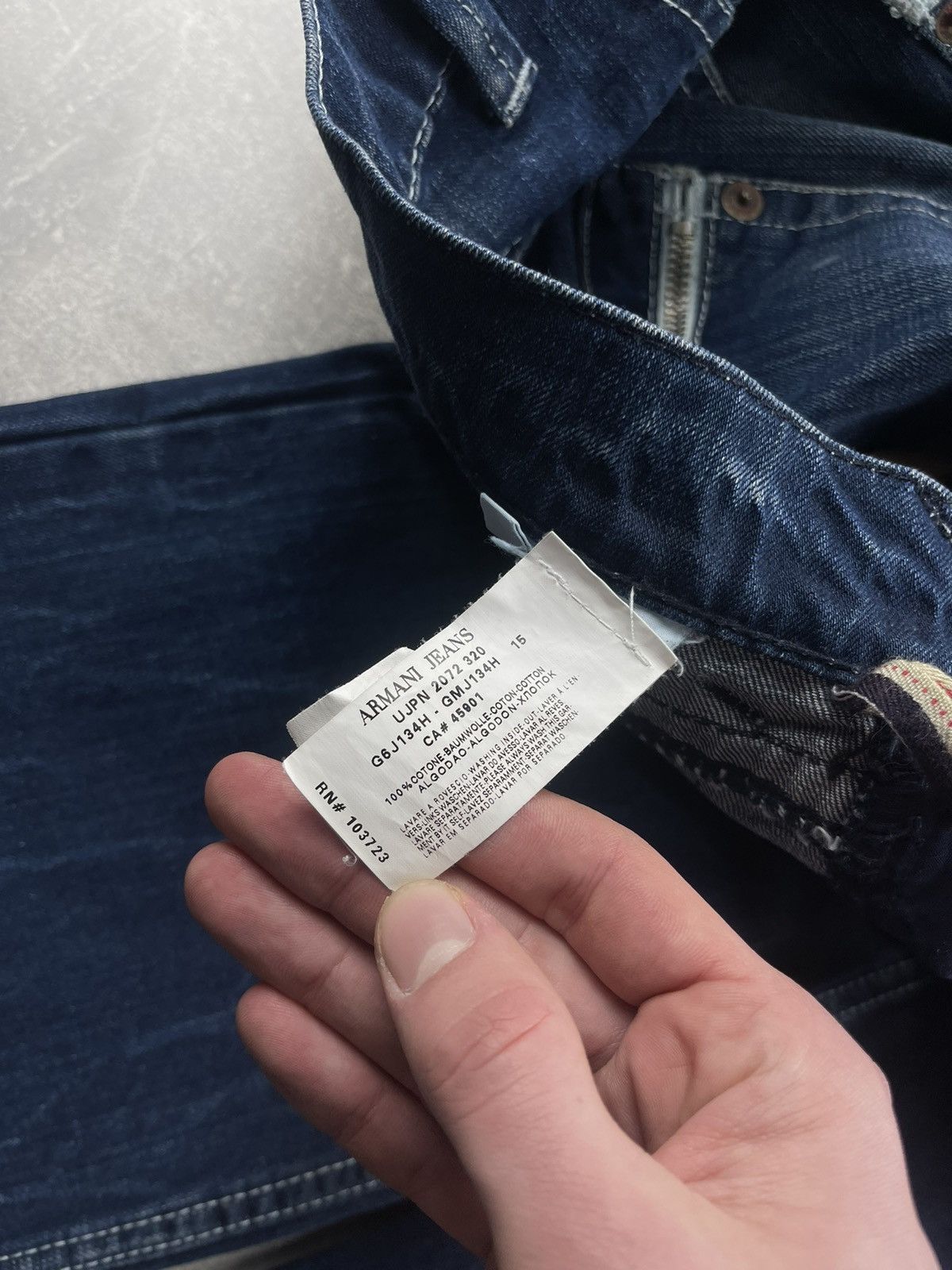 Armani Armani Jeans Vintage Indigo Blue Denim Zipper Pocket Jeans Size US 32 / EU 48 - 14 Thumbnail