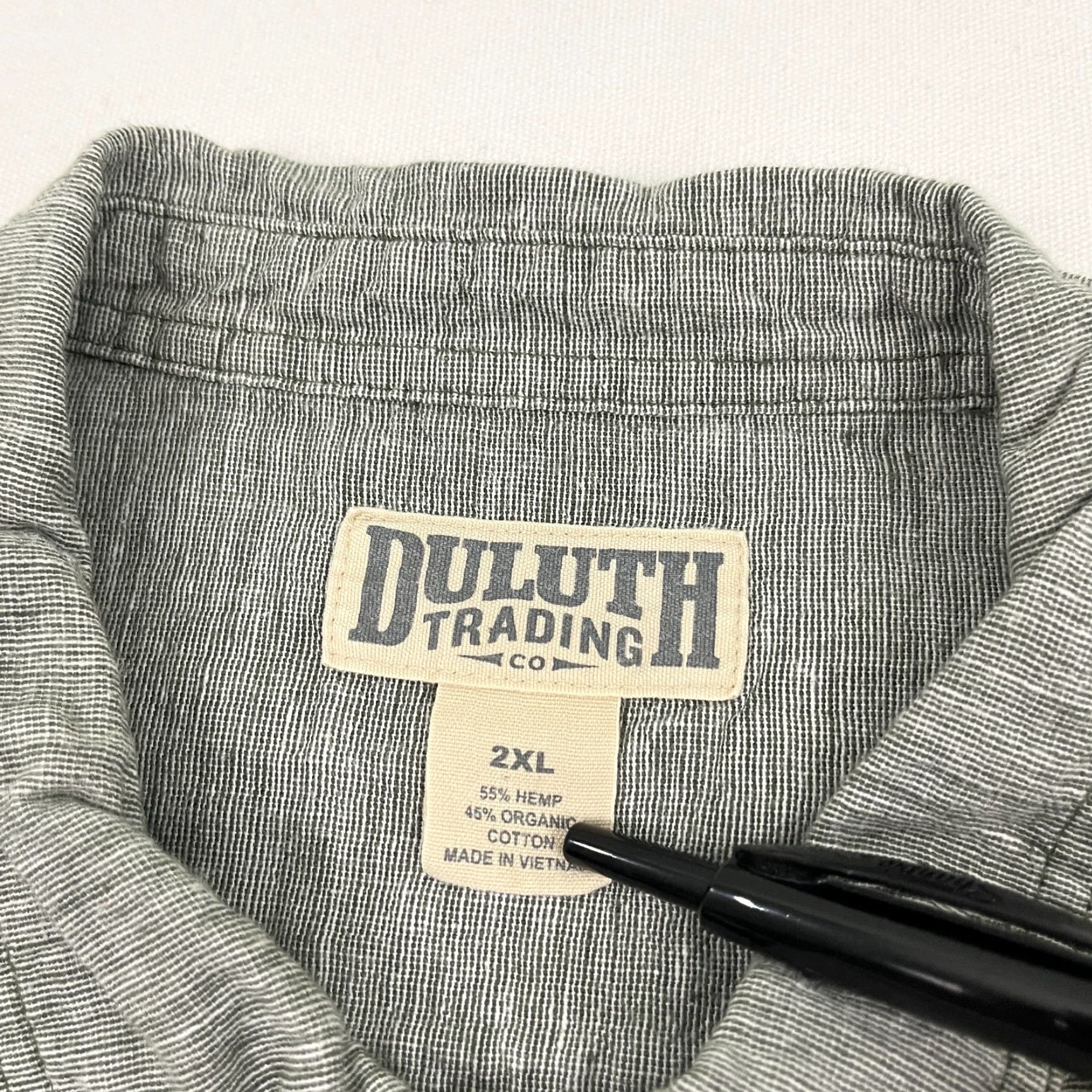 CO Duluth Trading Co Shirt Mens 2XL Green Hemp Organic Cotton Button-Down Workwear Shirt Mens 2XL Green Hemp Organic Cotton Button-Down Workwear Size US XXL / EU 58 / 5 - 2 Thumbnail