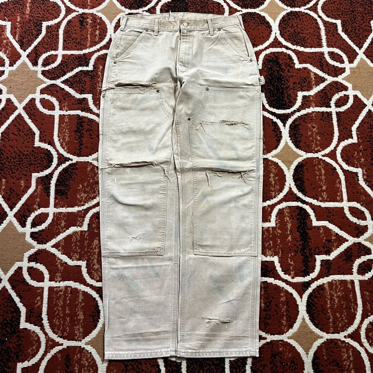 Carhartt 1990s Carhartt Double Knee Pants Size US 34 / EU 50 - 4 Thumbnail