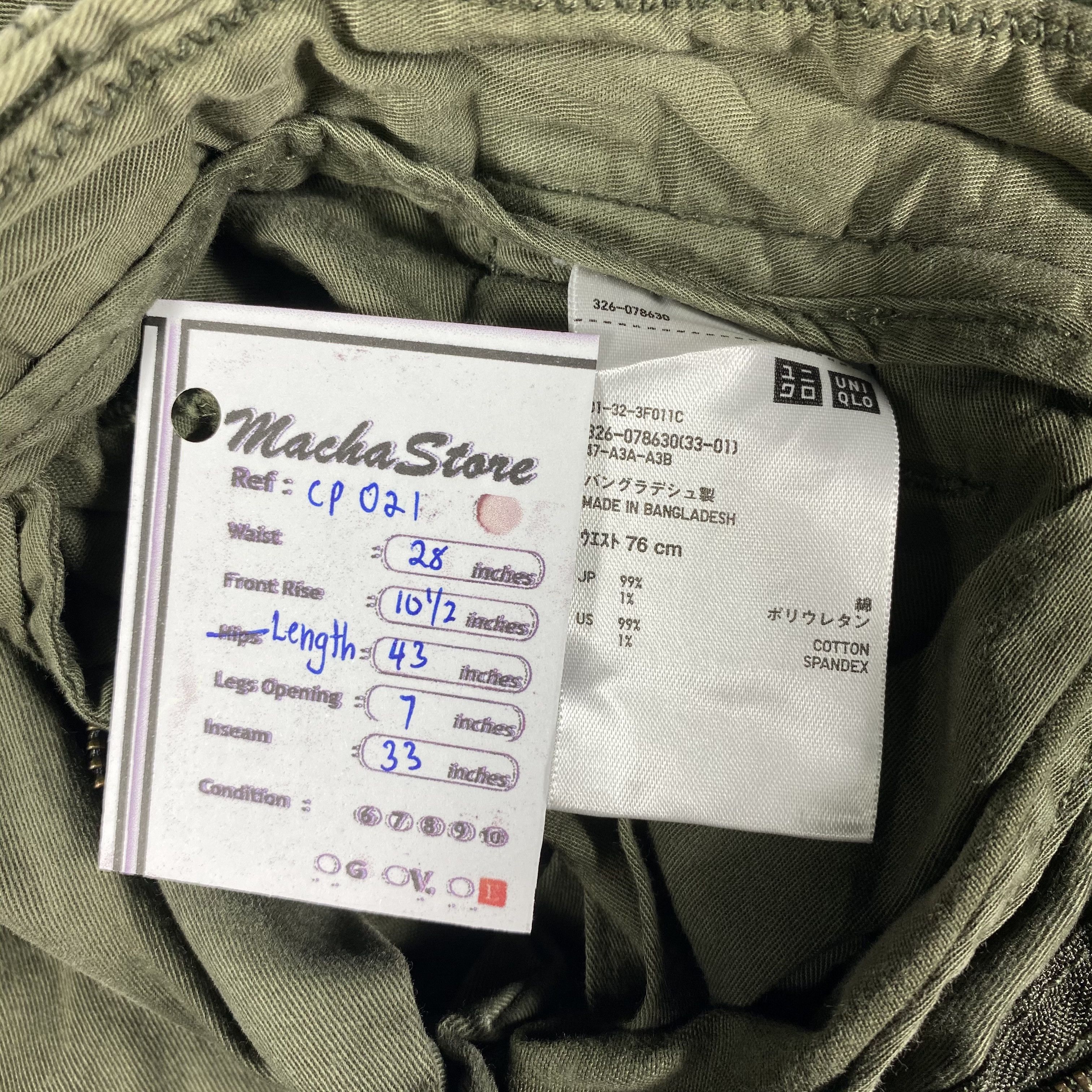 Japanese Brand Japanese Brand Uniqlo Multipocket Tactical Cargo Pants Size US 28 / EU 44 - 7 Thumbnail