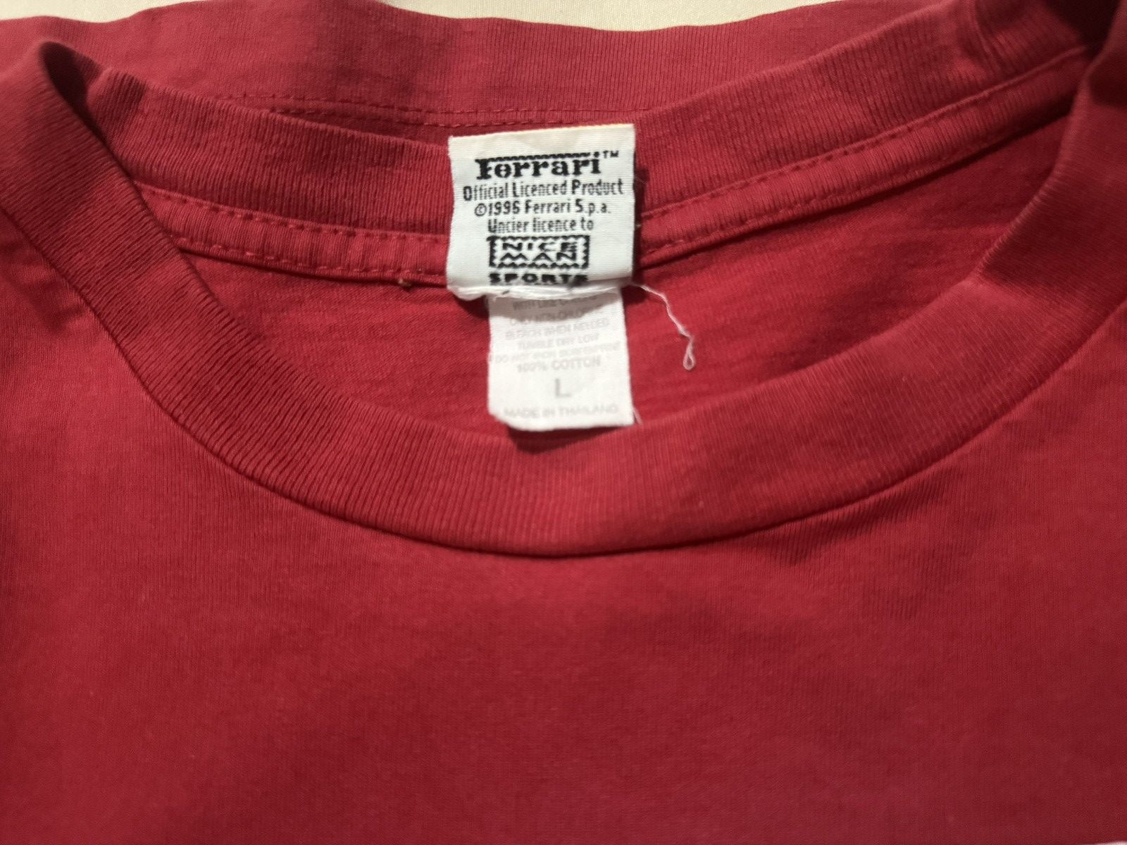 Ferrari Vintage 90s Ferrari Crest Logo Nice Man Bootleg T Shirt Size US L / EU 52-54 / 3 - 8 Thumbnail
