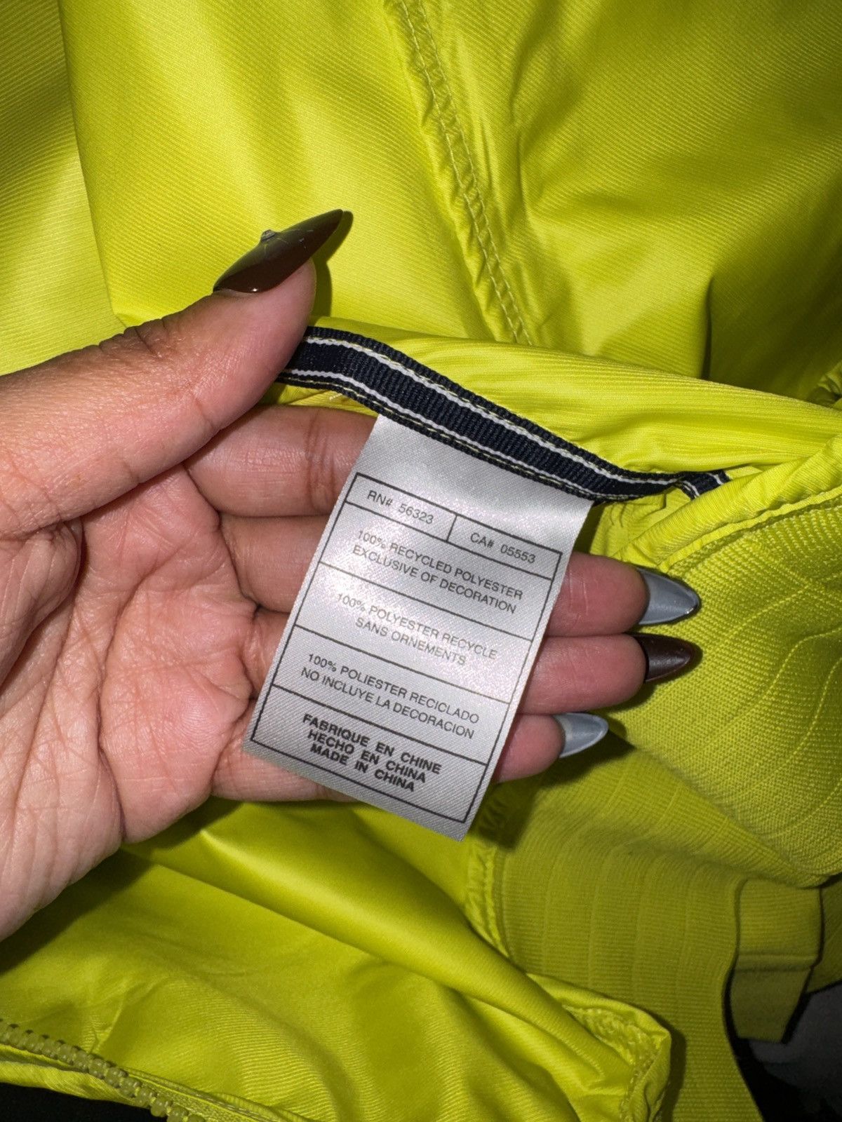 Nike Nike Men’s Neon Yellow Full-Zip Windbreaker Jacket – Size L Size US L / EU 52-54 / 3 - 4 Thumbnail