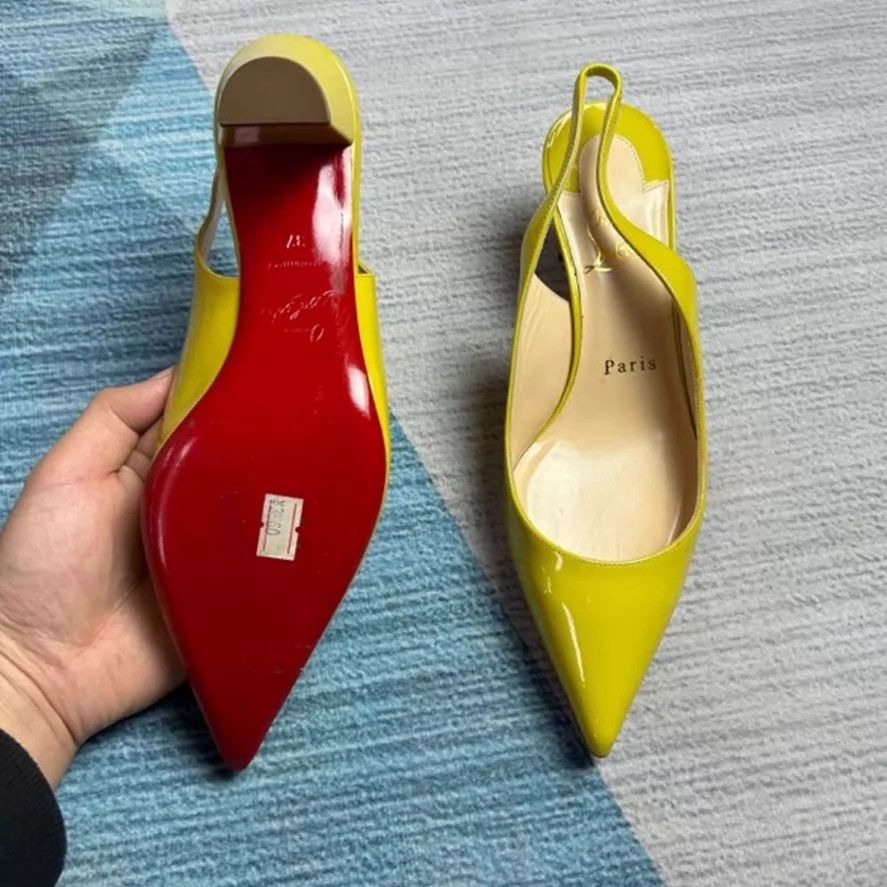Christian Louboutin CL Heels 37 Size US 6.5 / IT 36.5 - 2 Thumbnail