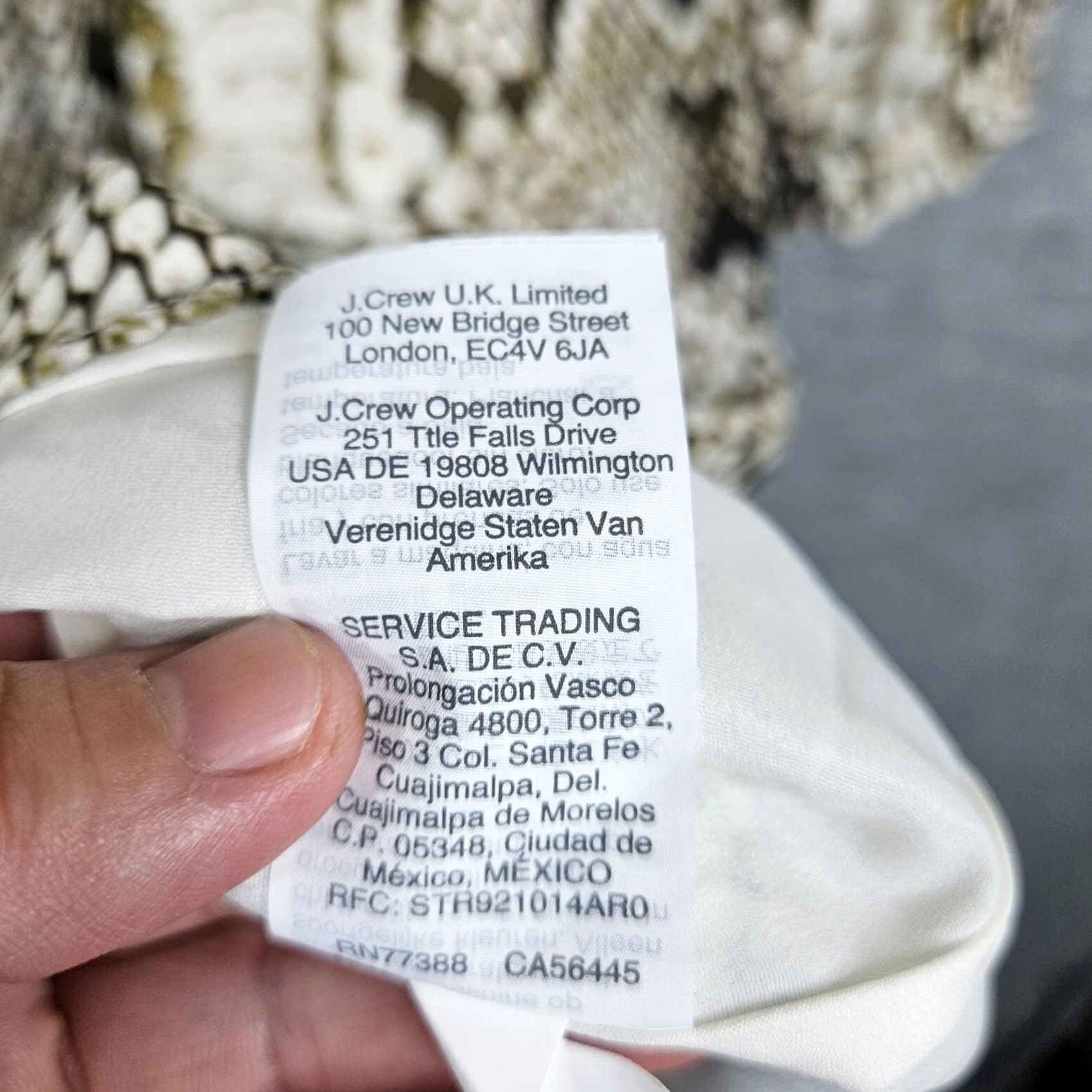 J.Crew J.CREW Cinched Waist Snakeskin Glendale Long Sleeve Dress XS Girls? Size XS / US 0-2 / IT 36-38 - 6 Thumbnail