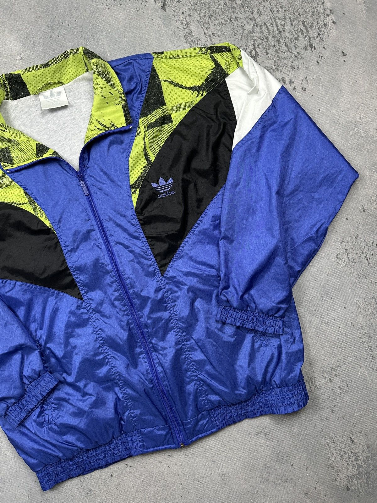 Adidas Vintage adidas Originals 90s Windbreaker Jacket Full-Zip 80s Size US XL / EU 56 / 4 - 4 Thumbnail