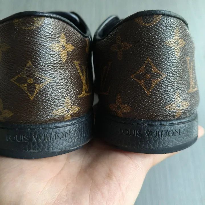 Louis Vuitton Louis Vuitton Black Leather Sneakers -2508 Size US 8 / EU 41 - 6 Thumbnail