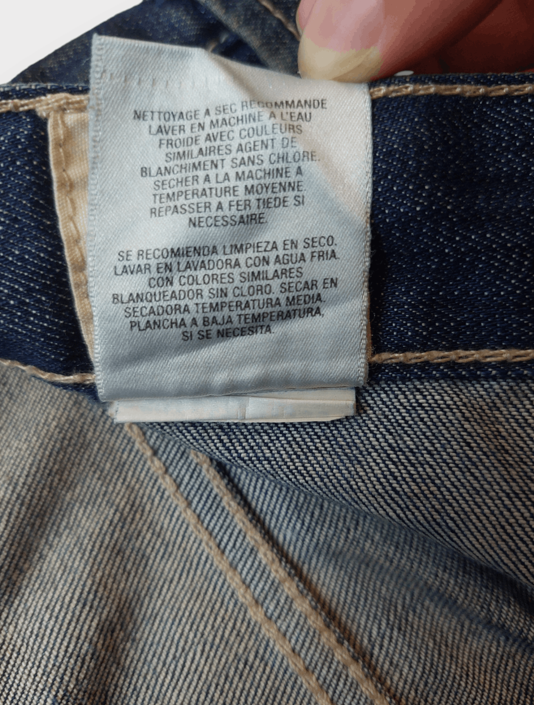 Vintage Vintage Jimmy Taverniti Outer Stitched Jeans Size US 29 - 12 Thumbnail