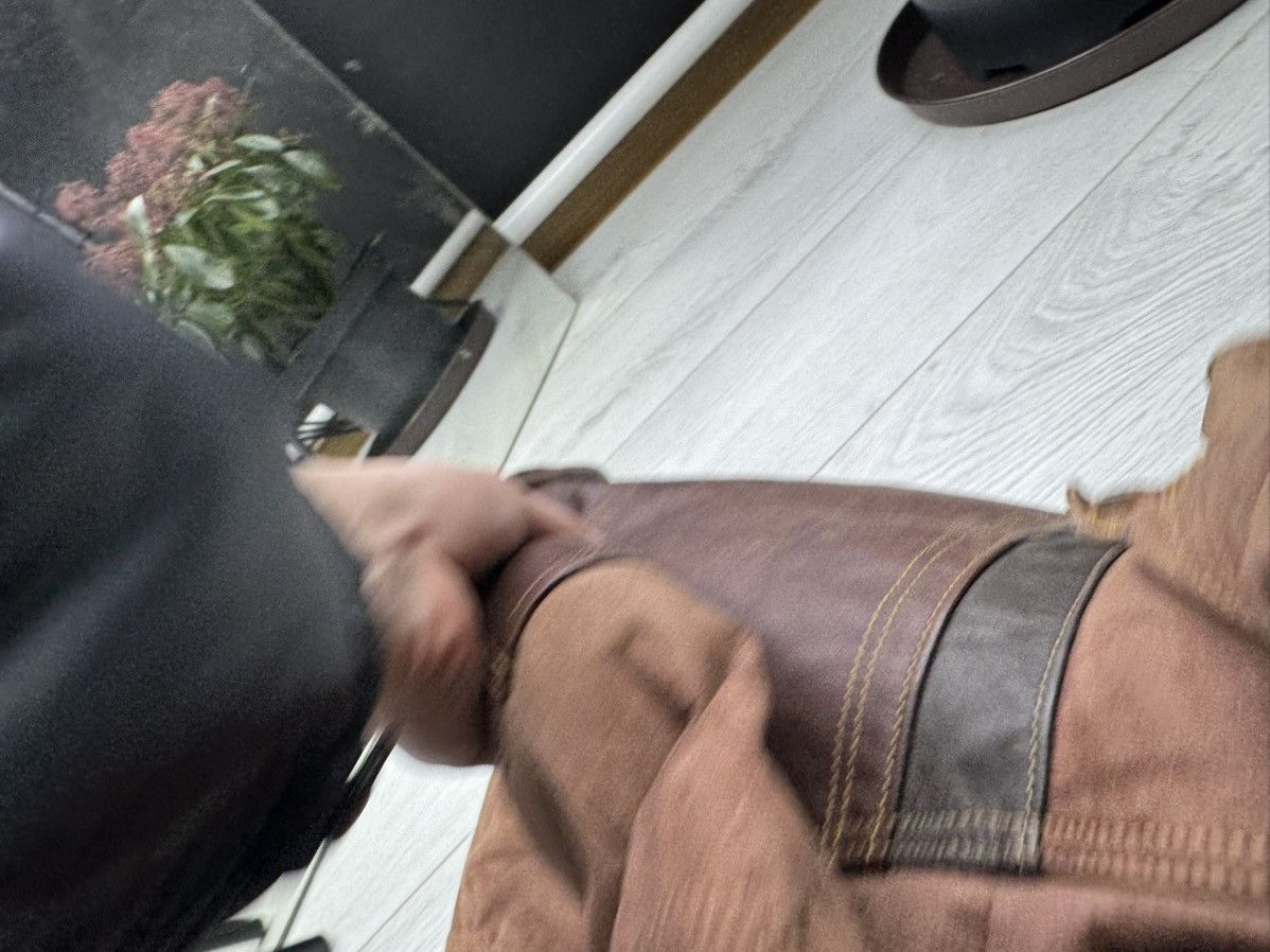 Hysteric Glamour CRAZY RICK OWENS STYLE SUEDE LEATHER JACKET FUR HOOD SWAG Size US M / EU 48-50 / 2 - 7 Thumbnail