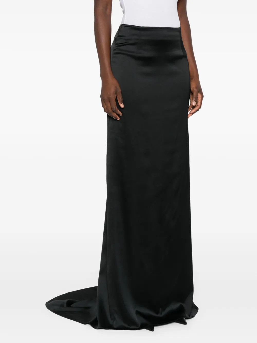 Balenciaga o1y0625 Maxi Skirt in Black Size 27" / US 4 / IT 40 - 3 Thumbnail