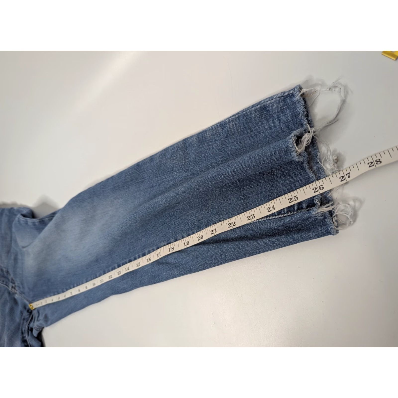 Madewell Madewell Jeans Cali Demi-Boot 5-Pocket Denim Mid Rise Slim Boots Blue Women Size 28 Size 28" / US 6 / IT 42 - 7 Thumbnail