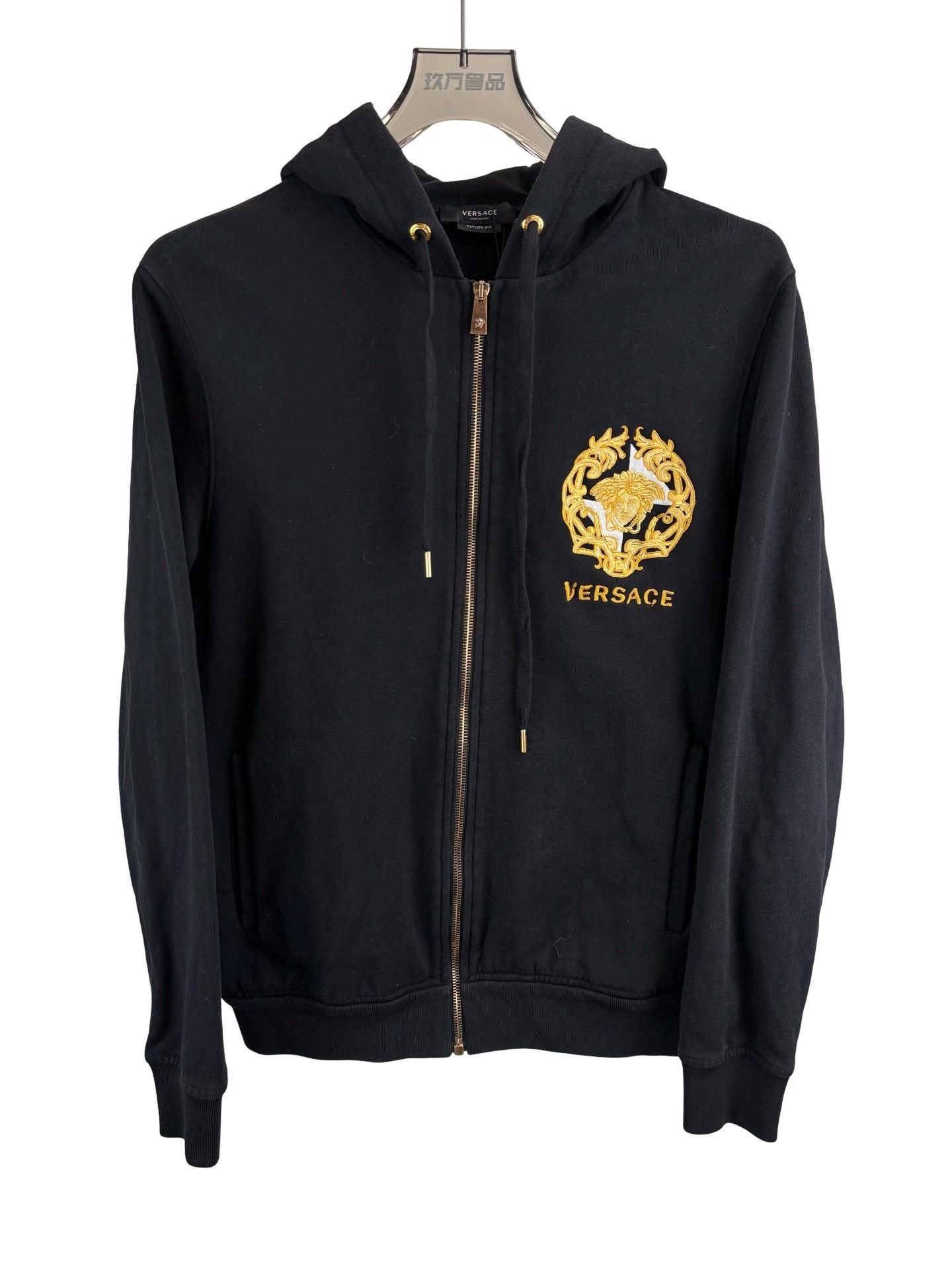Versace Versace Medusa Gold Embroidery Zip Hoodie Size S Size US S / EU 44-46 / 1 - 1 Thumbnail