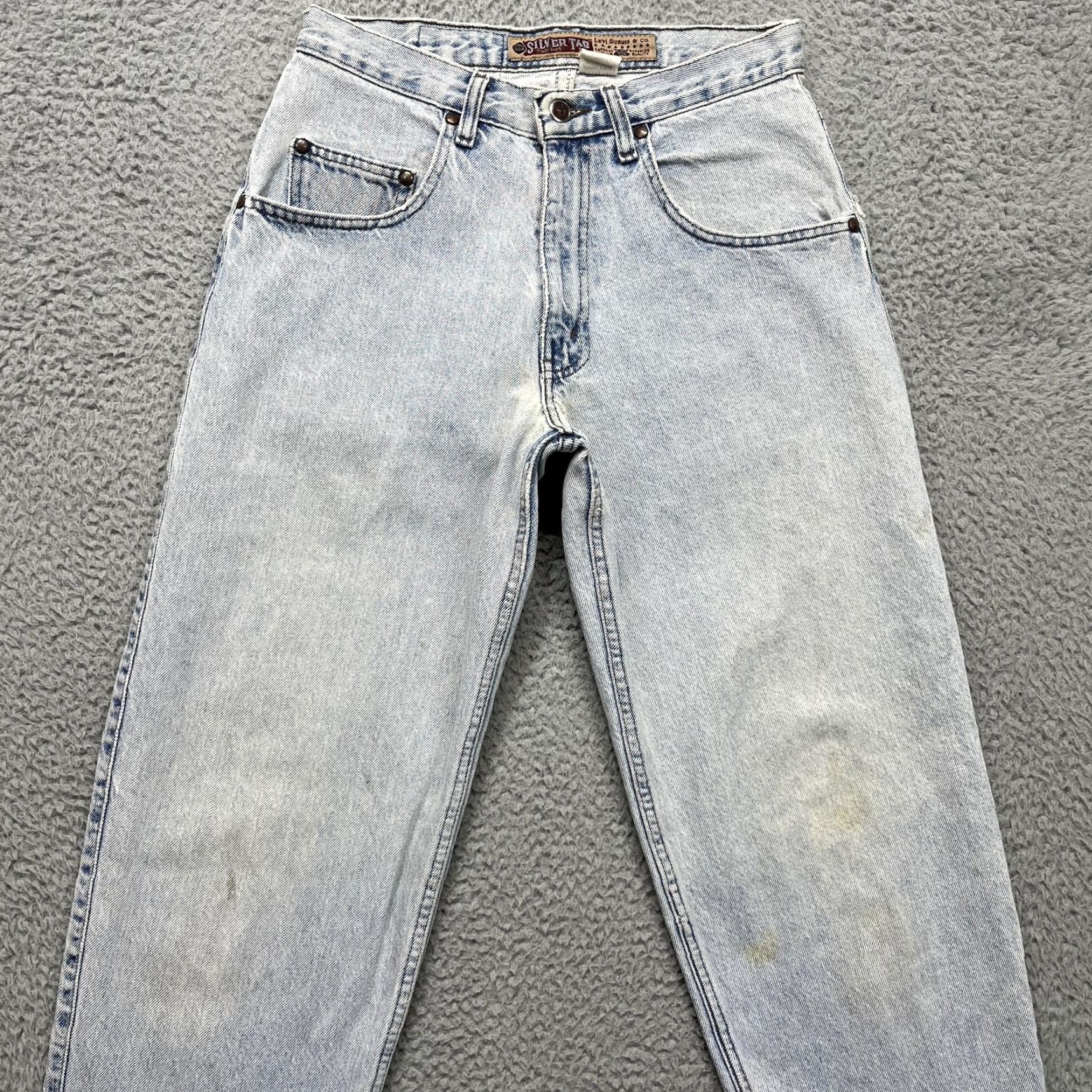 Levi's VINTAGE Levi's Silvertab 560 Jeans Mens 29x34 Grunge Wash Relaxed Tapered 90s Size US 29 - 4 Thumbnail