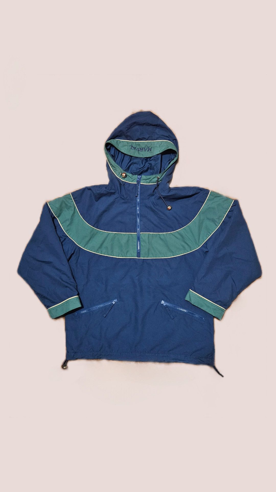 image of Marvel Comics Windbreaker in Blue, Men's (Size Medium)