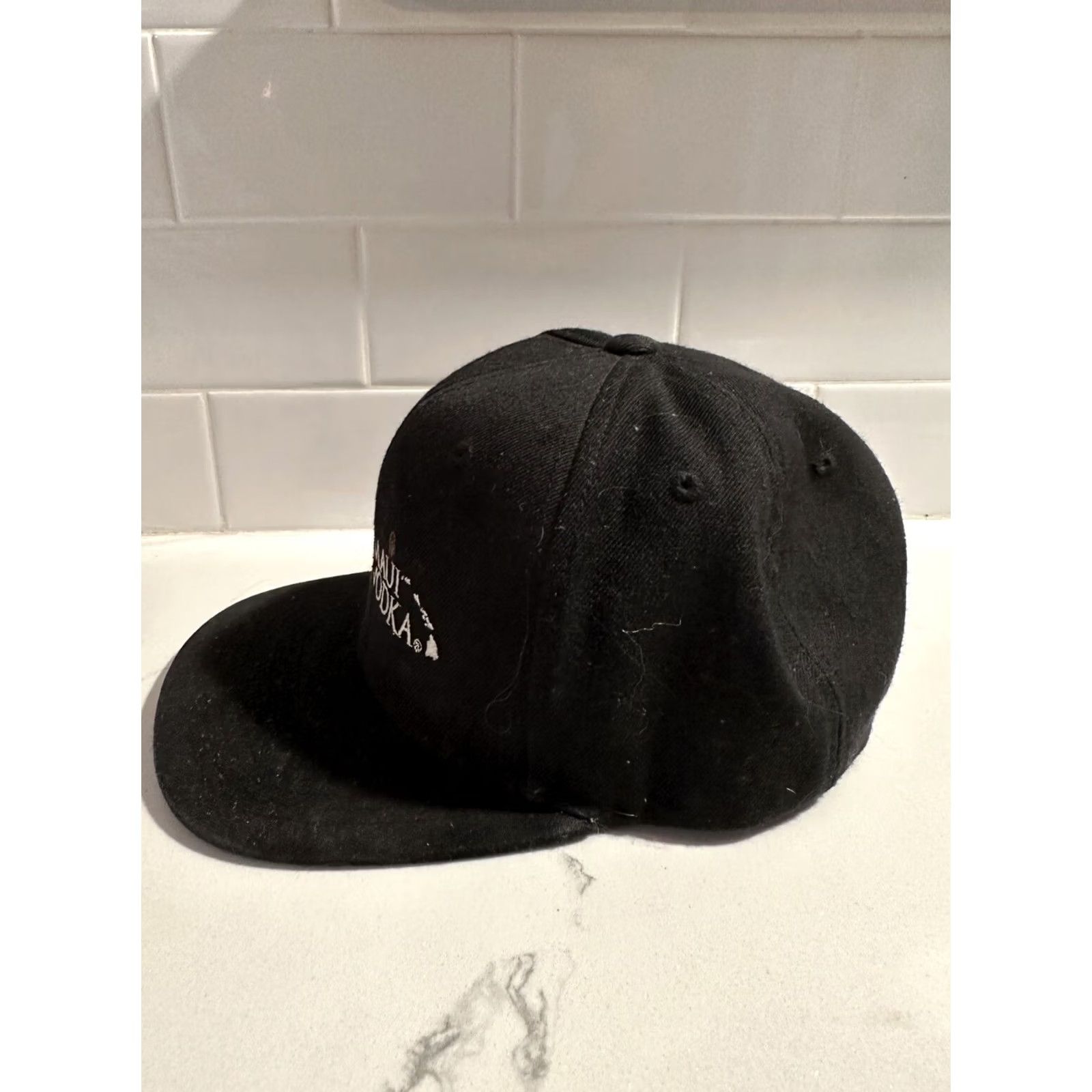 Vintage PAU MAUI Handmade Vodka (Hawaii) SnapBack Hat Cap Mens Black Trucker Hat One Size Men Black Snap-Back Cap Size ONE SIZE - 2 Thumbnail