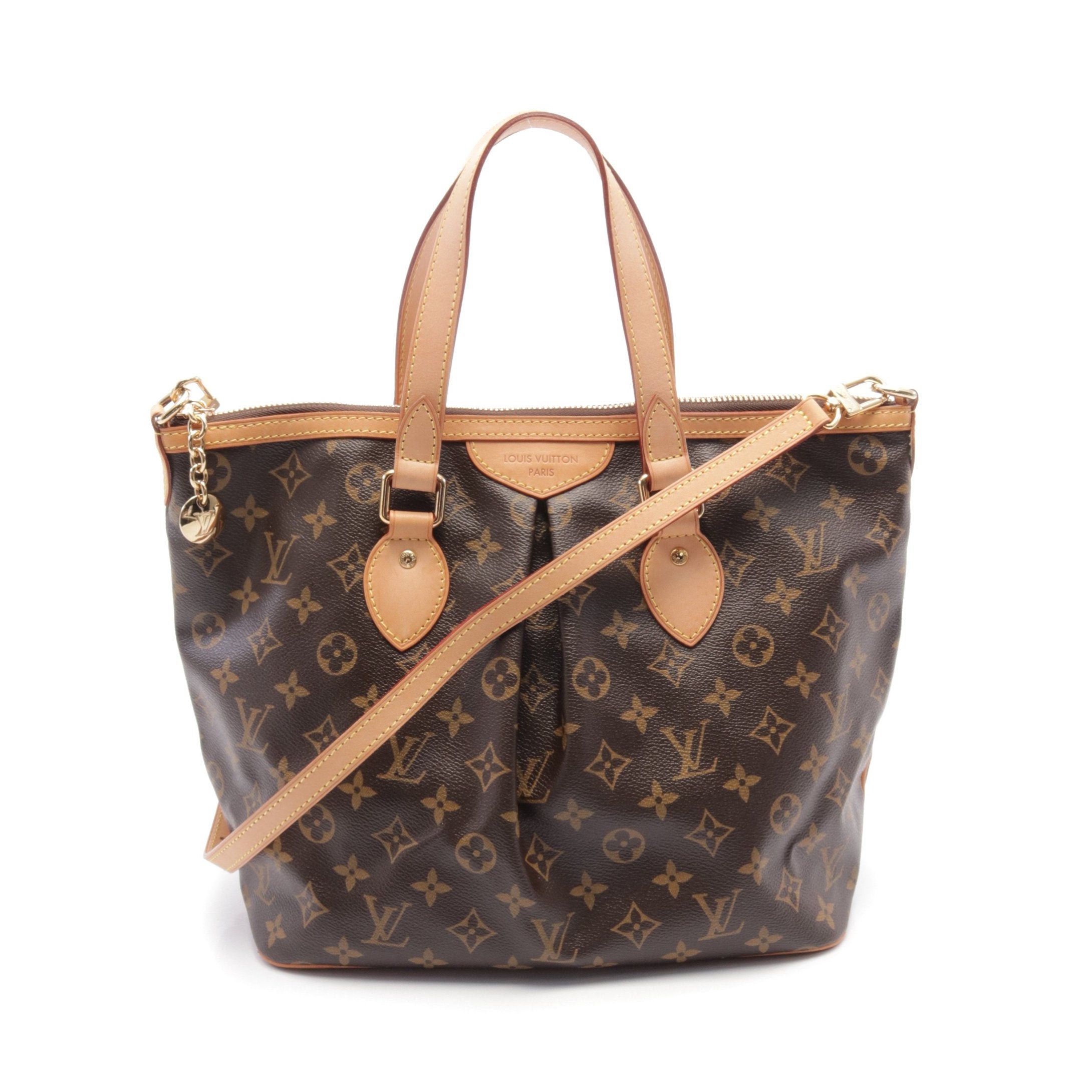 Louis Vuitton Louis Vuitton Palermo Pm Monogram Handbag Leather Brown Size ONE SIZE - 1 Thumbnail