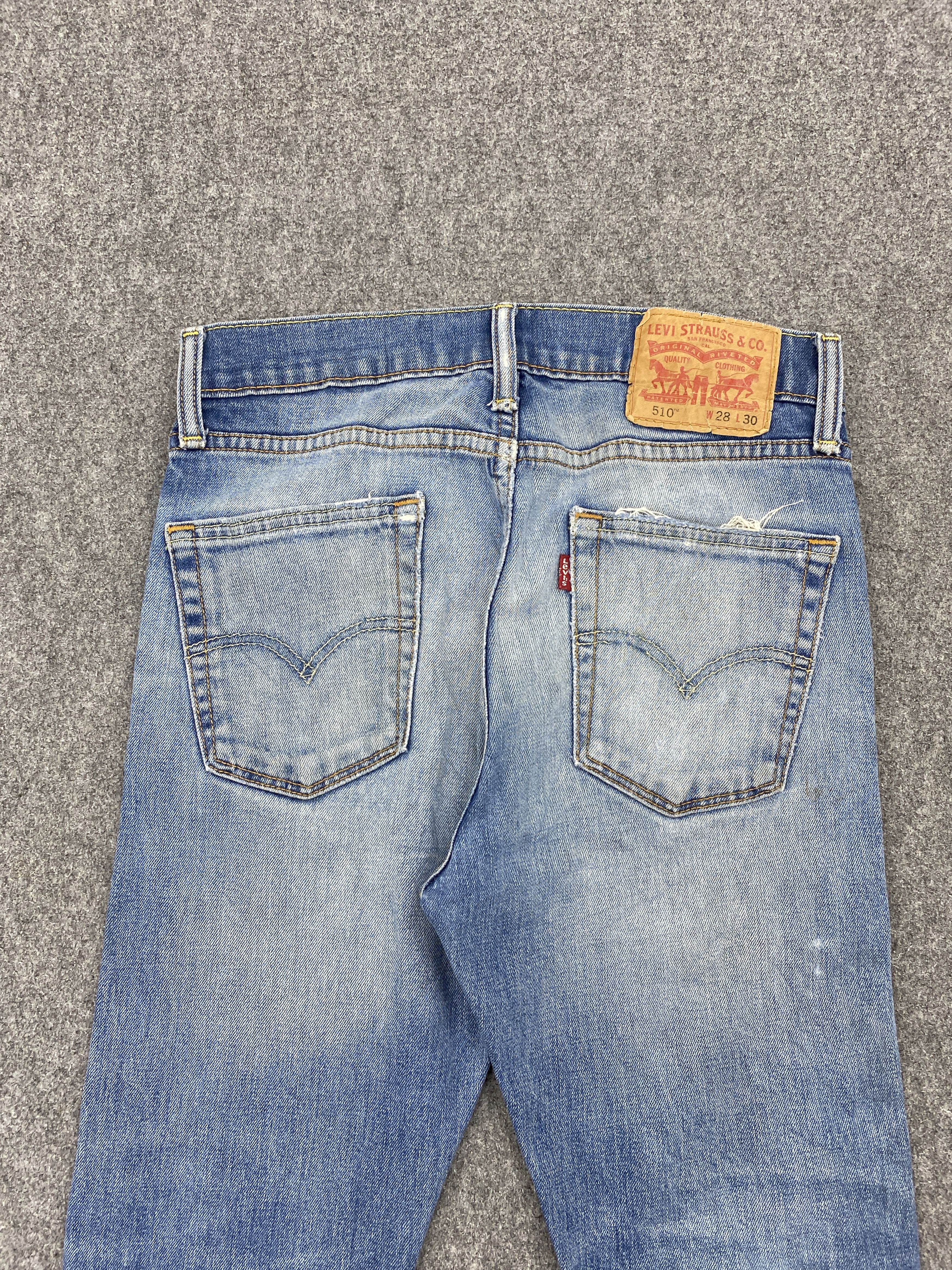 Levi's Vintage Levi's 510 Distressed Skinny Jeans DP2691 Size US 28 / EU 44 - 4 Thumbnail