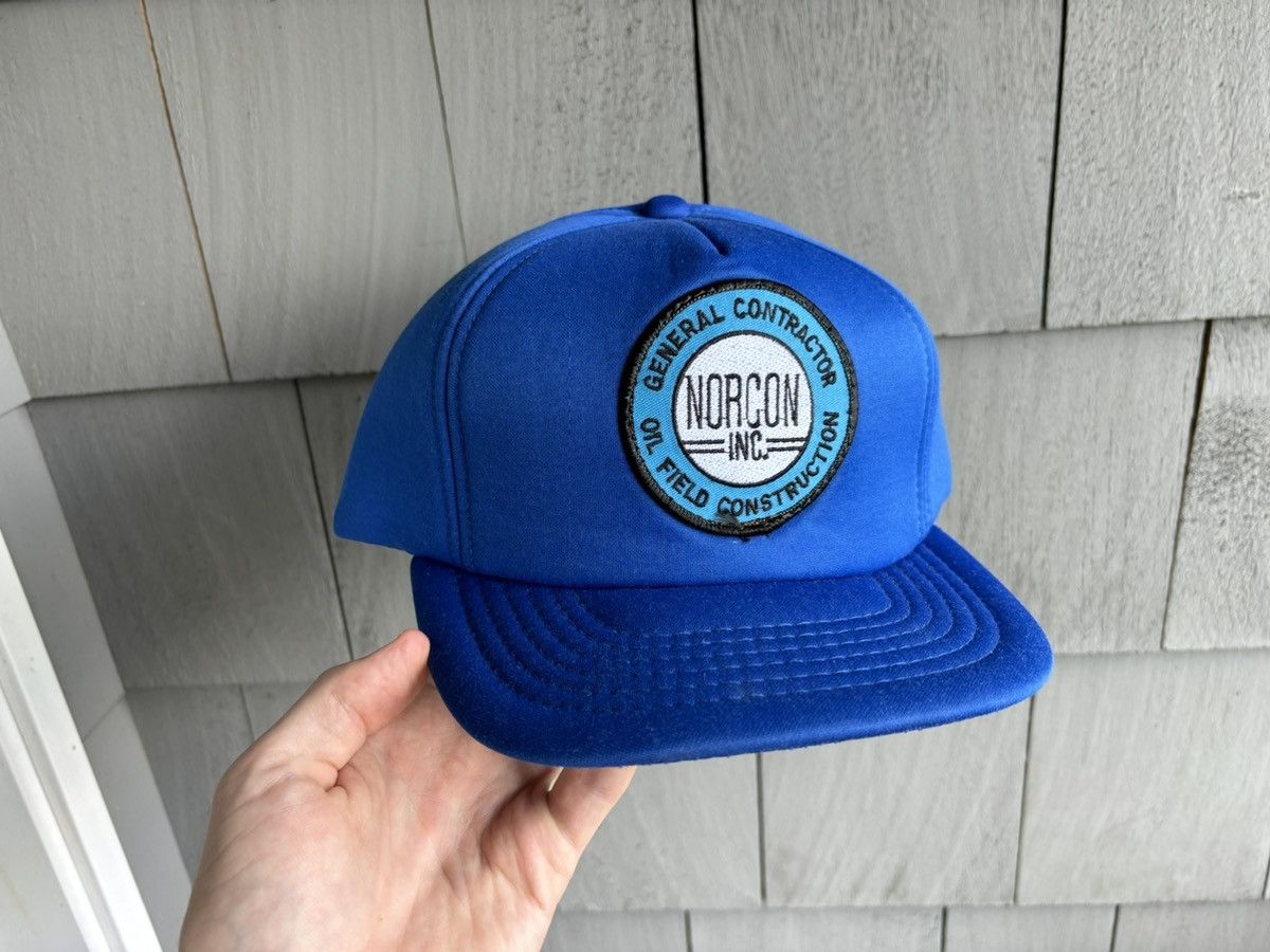 Vintage 1980s Vintage Trucker Hat Foam Snapback NORCON Oil Americana Size ONE SIZE - 6 Thumbnail