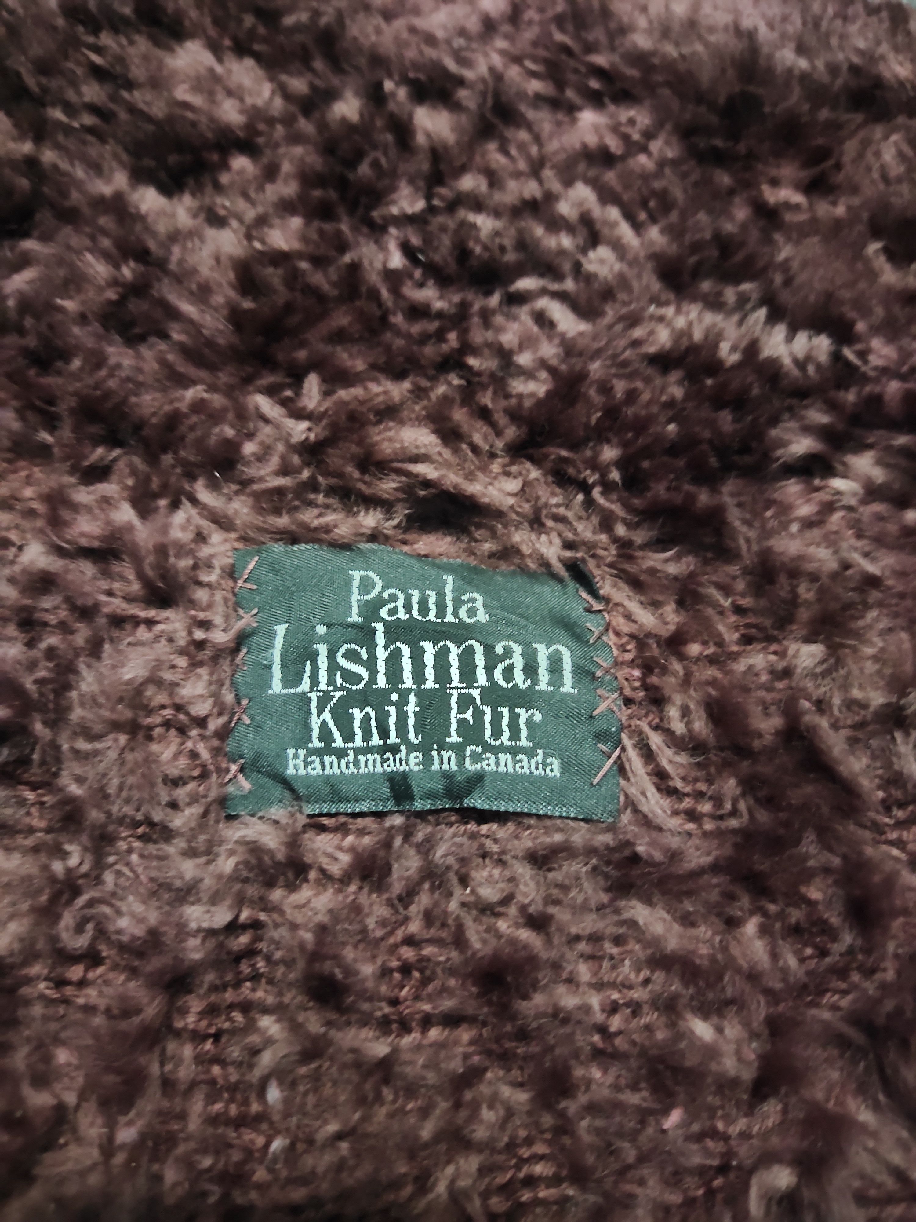 Other Paula Lishman Handmade Knit Fur Jacket Size M / US 6-8 / IT 42-44 - 4 Thumbnail