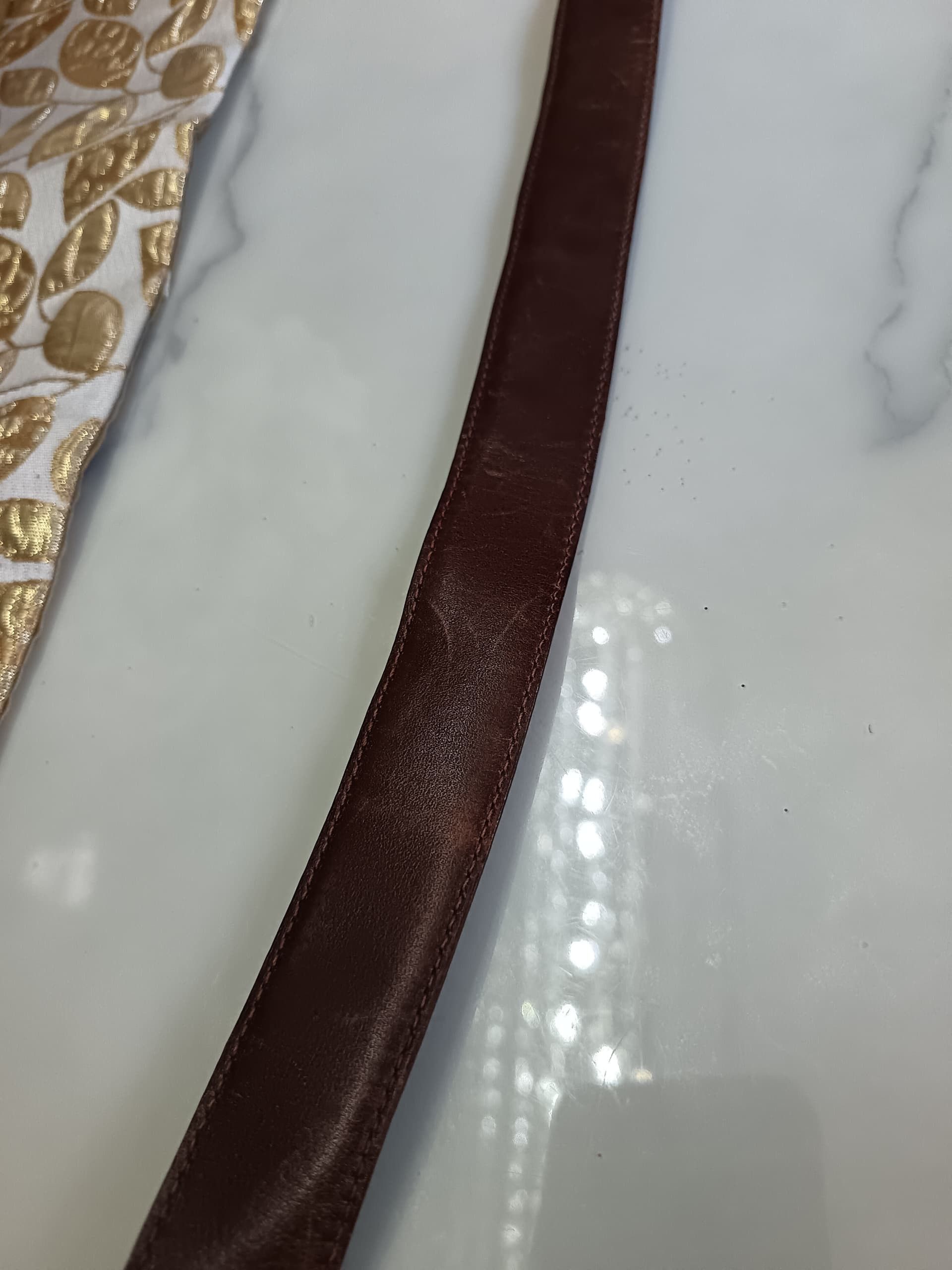 Alfred Dunhill × Leather × Vintage Vintage dunhill made in Italy leather belt 32 inc Size 32 - 4 Thumbnail