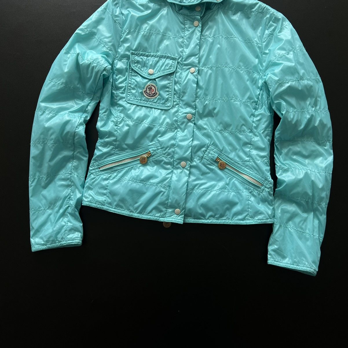 Moncler Luxury Moncler Women’s Polyamide Blue Light Jacket Size XS Size XS / US 0-2 / IT 36-38 - 13 Thumbnail