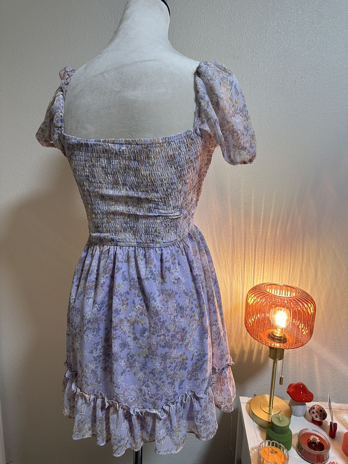 Other Mini floral lavender dress Size XS / US 0-2 / IT 36-38 - 3 Thumbnail