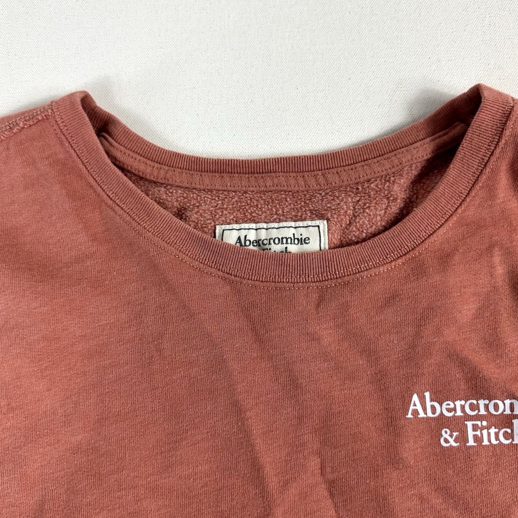Abercrombie & Fitch VINTAGE Abercrombie & Fitch Sweater Womens Large Pullover Crewneck Pink 90s Preppy Academia Cropped Crew Neck Knit Pullover Mens Womens Girls? Size L / US 10 / IT 46 - 5 Thumbnail