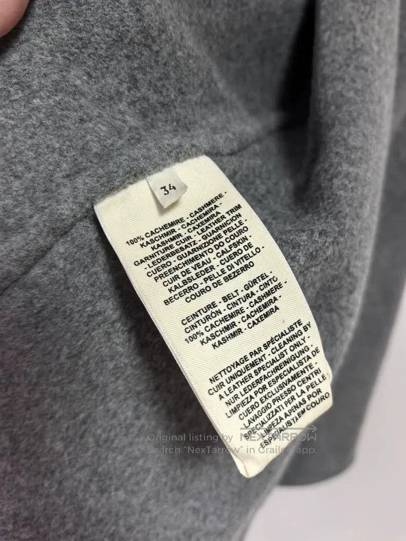 Hermes Hermes Gray Hooded Cashmere Long Overcoat Size XXS / US 00 / IT 34 - 6 Thumbnail