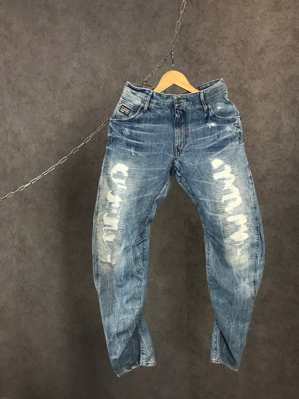 G-Star G Star Raw distressed denim jeans Size US 28 / EU 44 - 1 Thumbnail