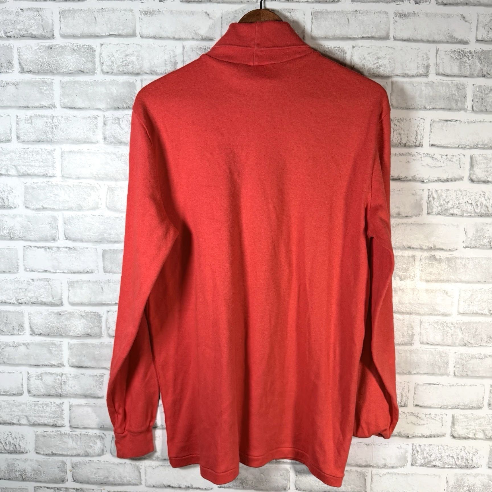 Vintage VINTAGE Arctic Cat Neon Orange Cotton Turtleneck Sweater Long Sleeve Mens Size L USA Size US L / EU 52-54 / 3 - 5 Thumbnail