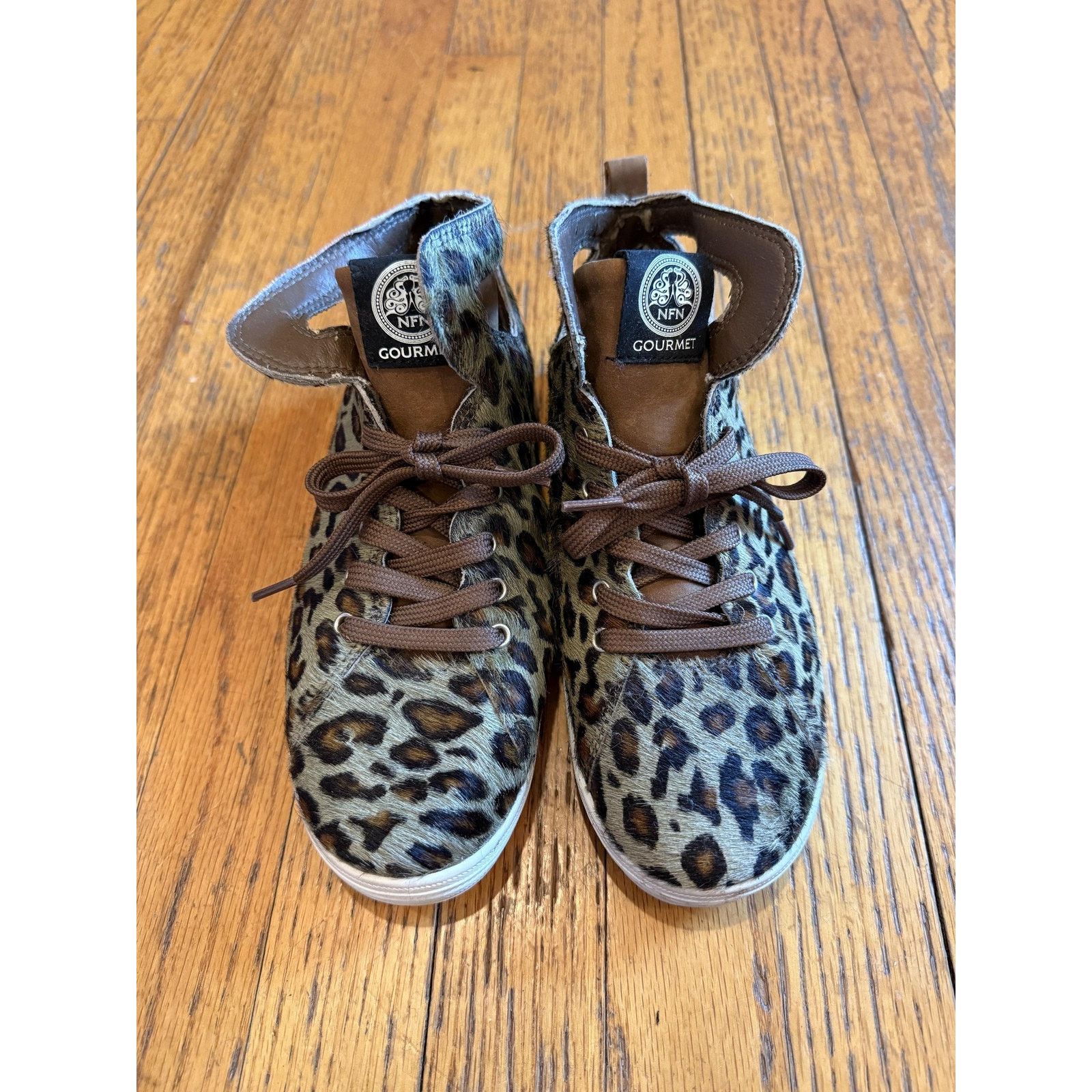 Gourmet Gourmet NFN Shoes Size 8.5 Leopard Print High Top Brown Size US 8.5 / IT 38.5 - 3 Thumbnail
