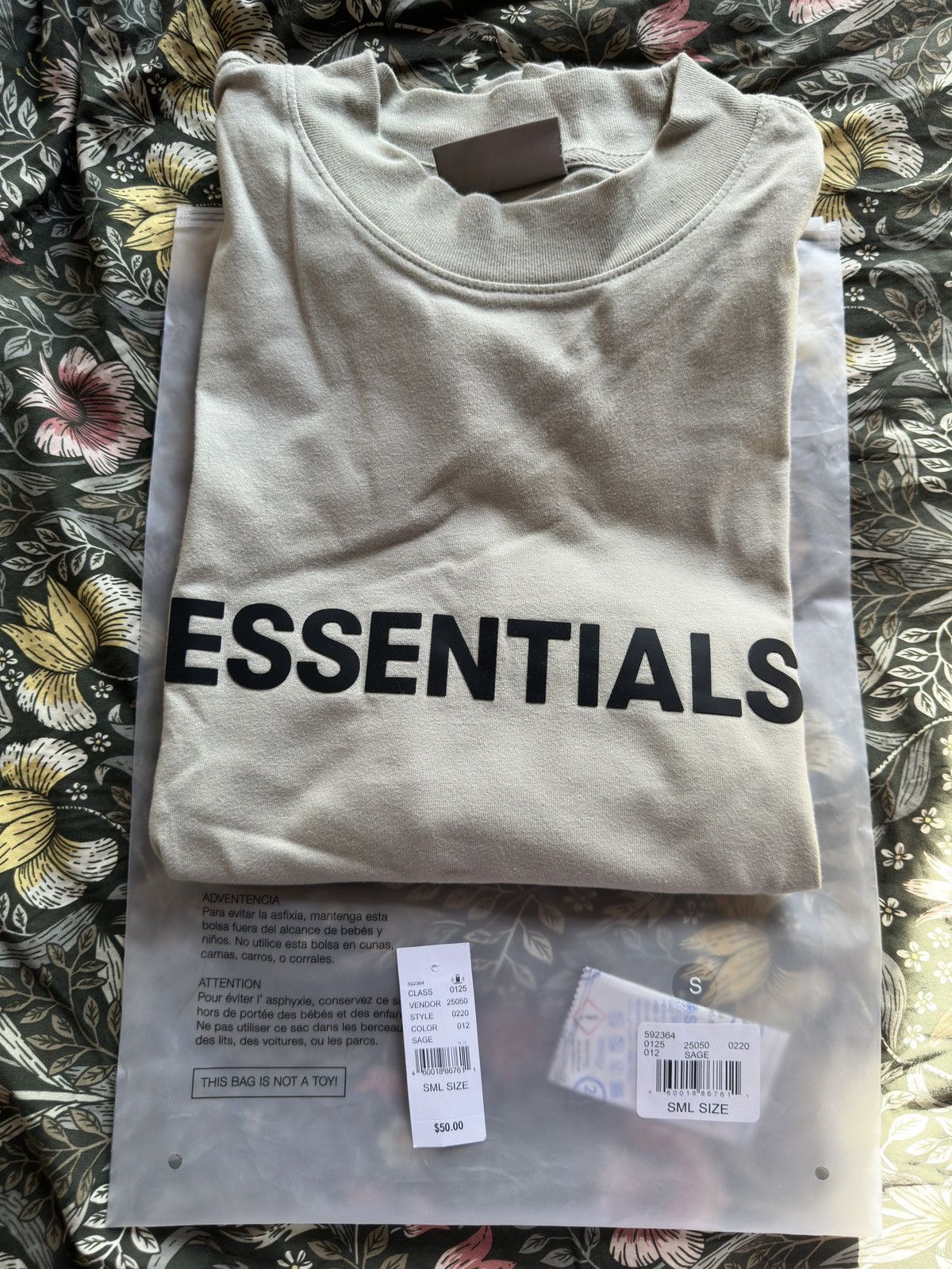 Essentials × Fear of God Fear of God Essentials Sage Long Sleeve Tee Size US S / EU 44-46 / 1 - 1 Thumbnail