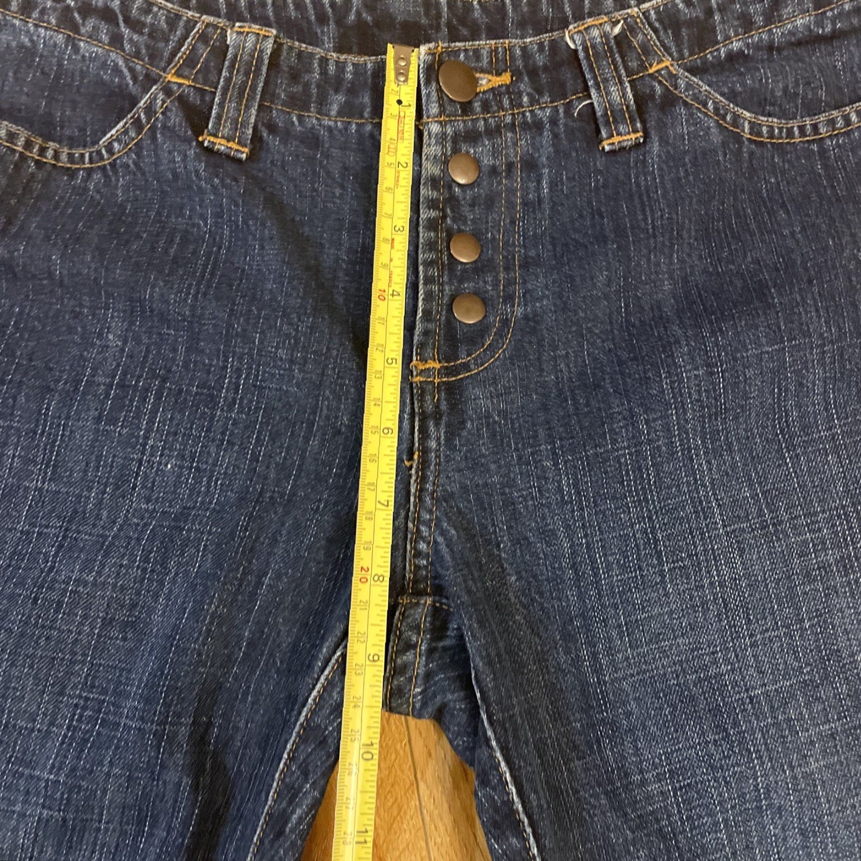Old Navy VINTAGE Old Navy Jeans Bootcut Denim 29x30 Size 4 Dark Wash Snap Front 90s Y2K Womens Size 27" / US 4 / IT 40 - 4 Thumbnail