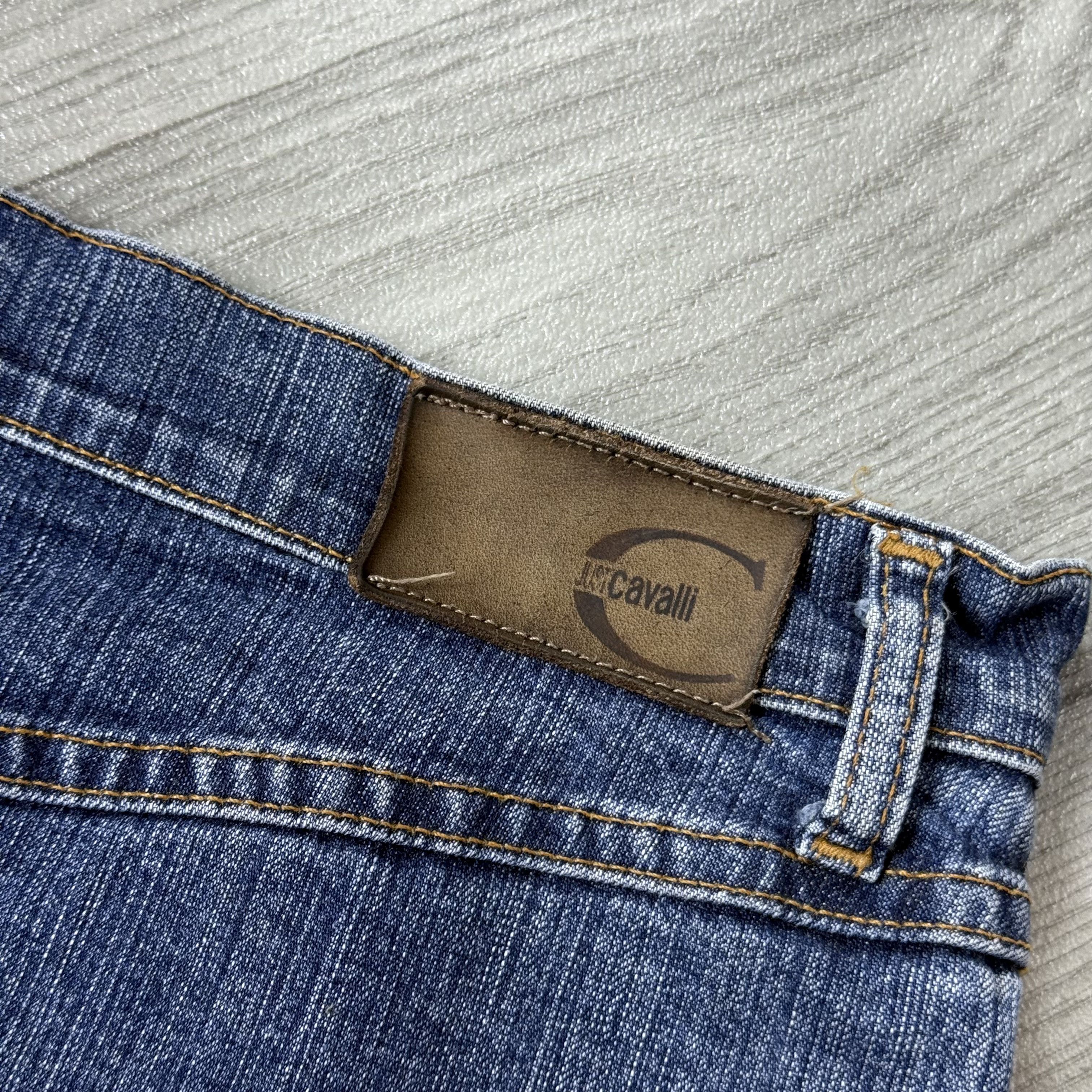 Just Cavalli Vintage Just Cavalli 90s Blue Denim Women's Midi Skirt Size 32" / US 10 / IT 46 - 9 Thumbnail