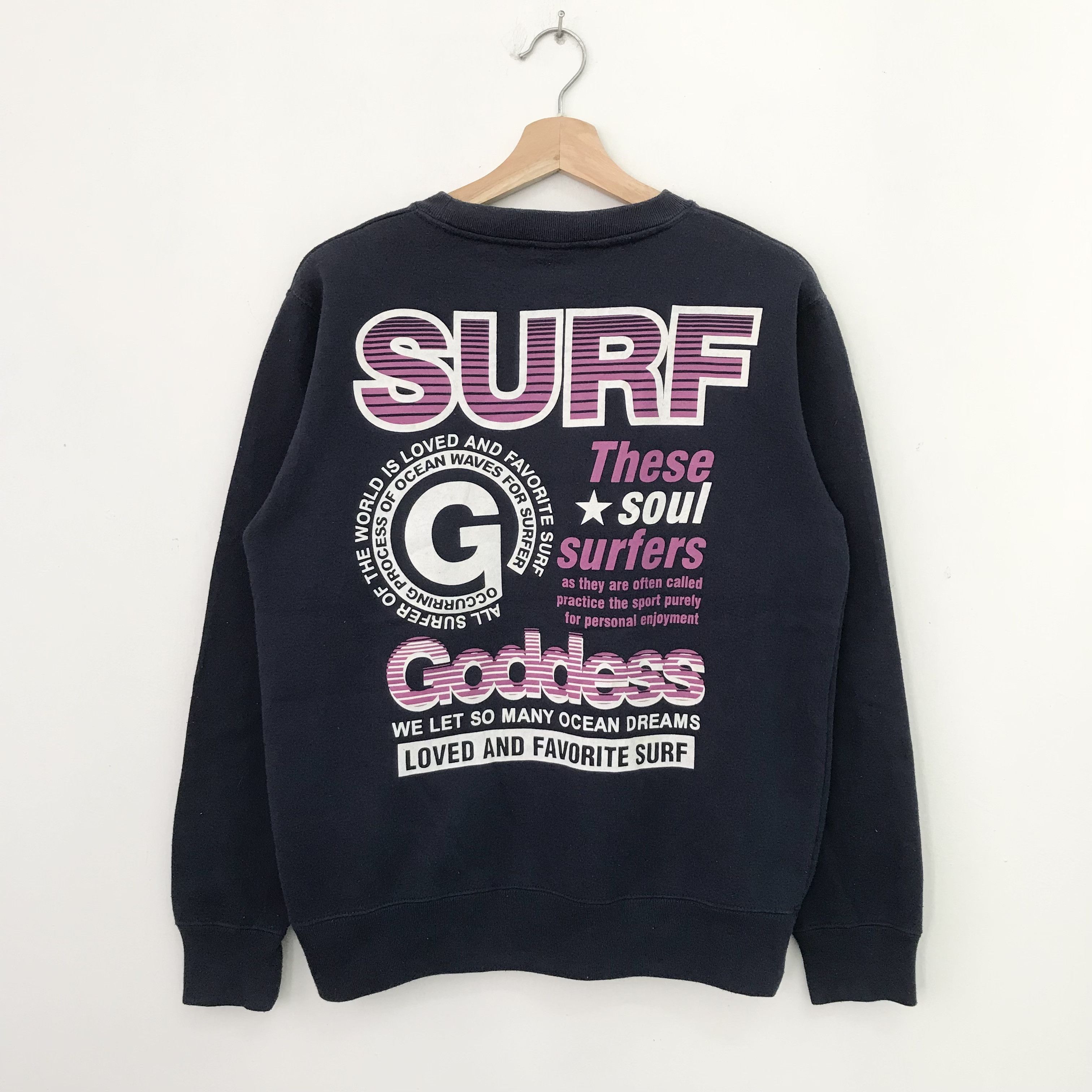 Vintage Vintage Goddess Surf Blue Sweatshirt Medium - 316 Size US M / EU 48-50 / 2 - 2 Thumbnail
