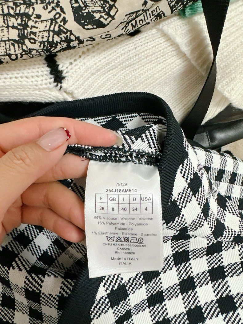 Dior Dior Qianniao check knitted skirt Size 24" / US 00 / IT 34 - 3 Thumbnail