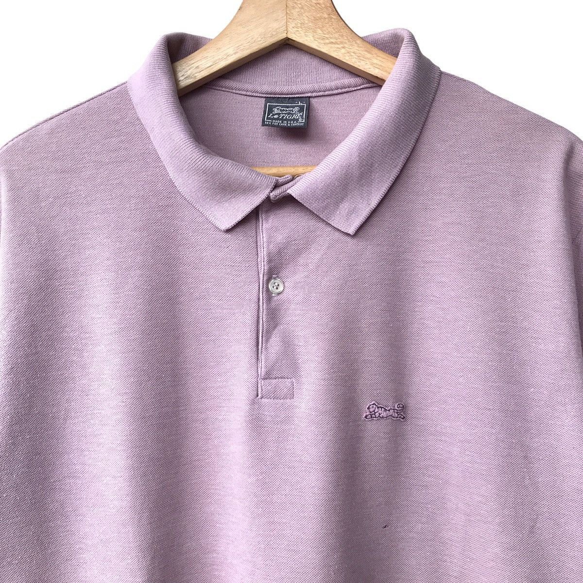 Le TIGRE × Vintage Le Tigre USA Small Logo Vintage 1980s Polo Tee Size US L / EU 52-54 / 3 - 3 Thumbnail