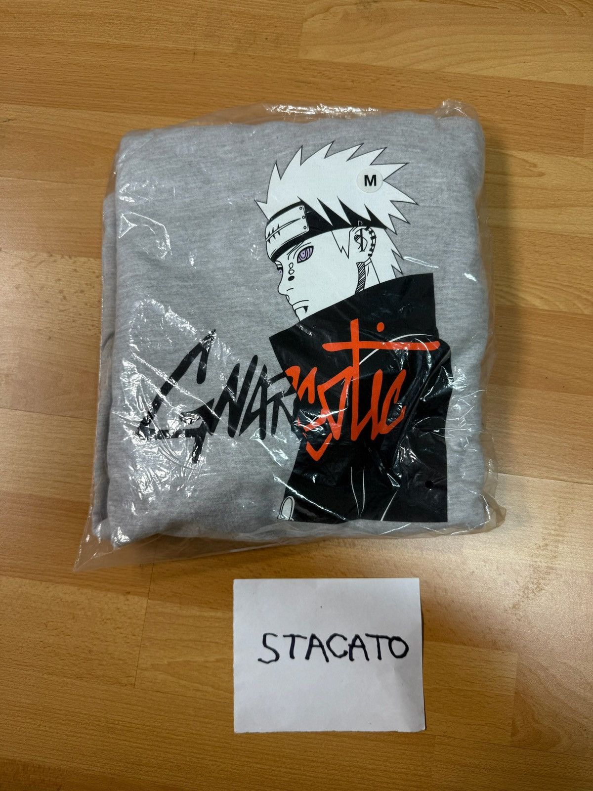 Glo Gang × Gnarcotic Gnarcotic Naruto Pain Hoodie Grey Medium Size US M / EU 48-50 / 2 - 2 Thumbnail