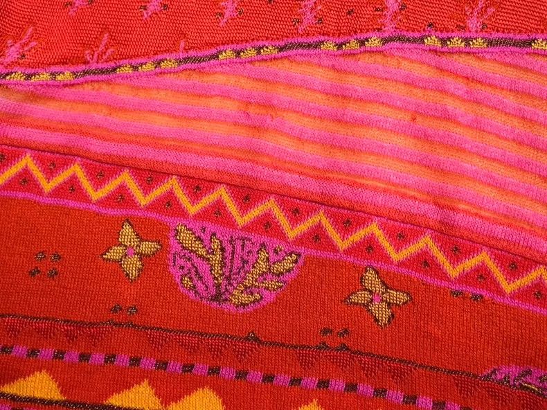 Kenzo KENZO 90's show knit patchwork top Size S / US 4 / IT 40 - 6 Thumbnail