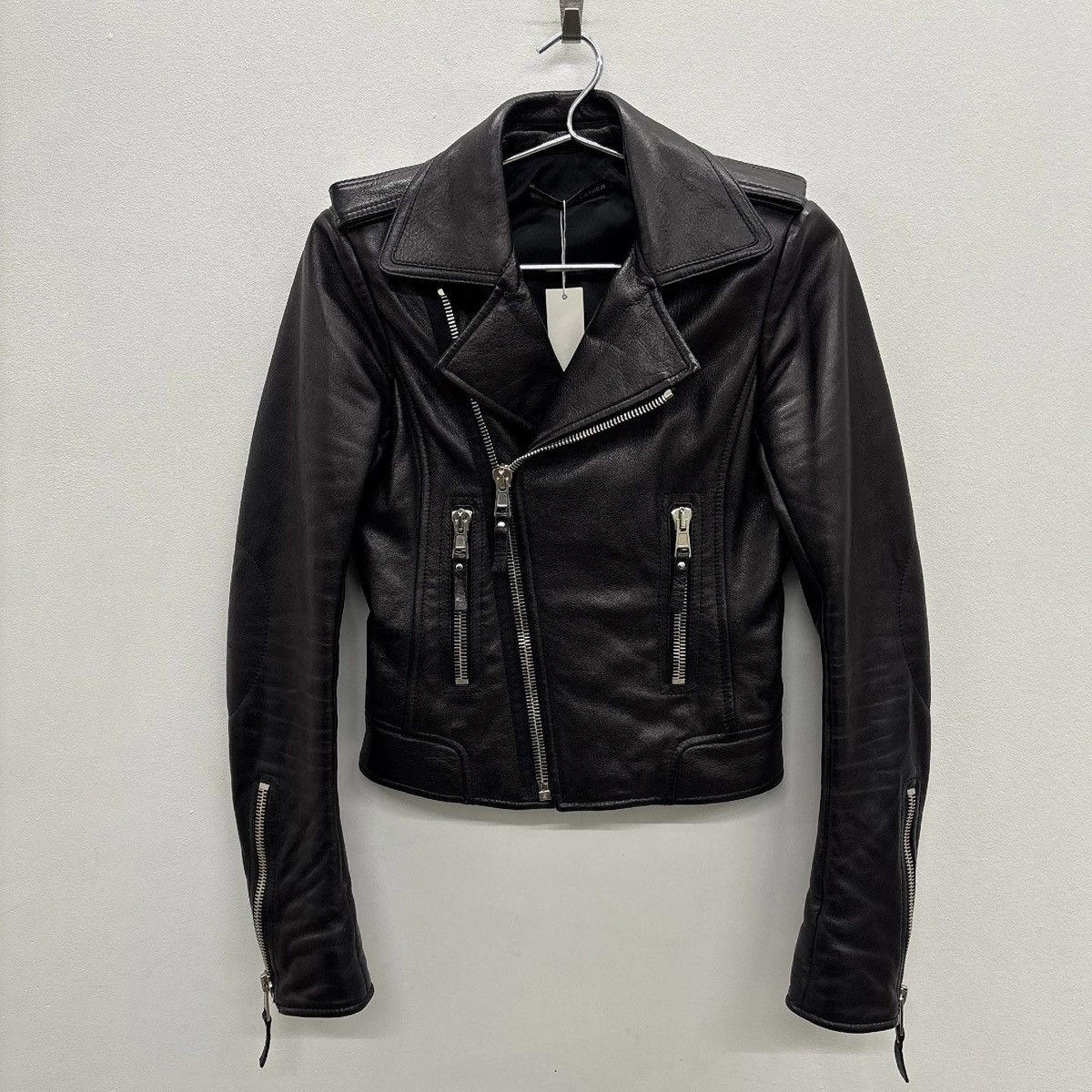 Balenciaga FW12 Balenciaga By Nicholas Ghesquiere Leather Moto Jacket Size XS / US 0-2 / IT 36-38 - 1 Thumbnail