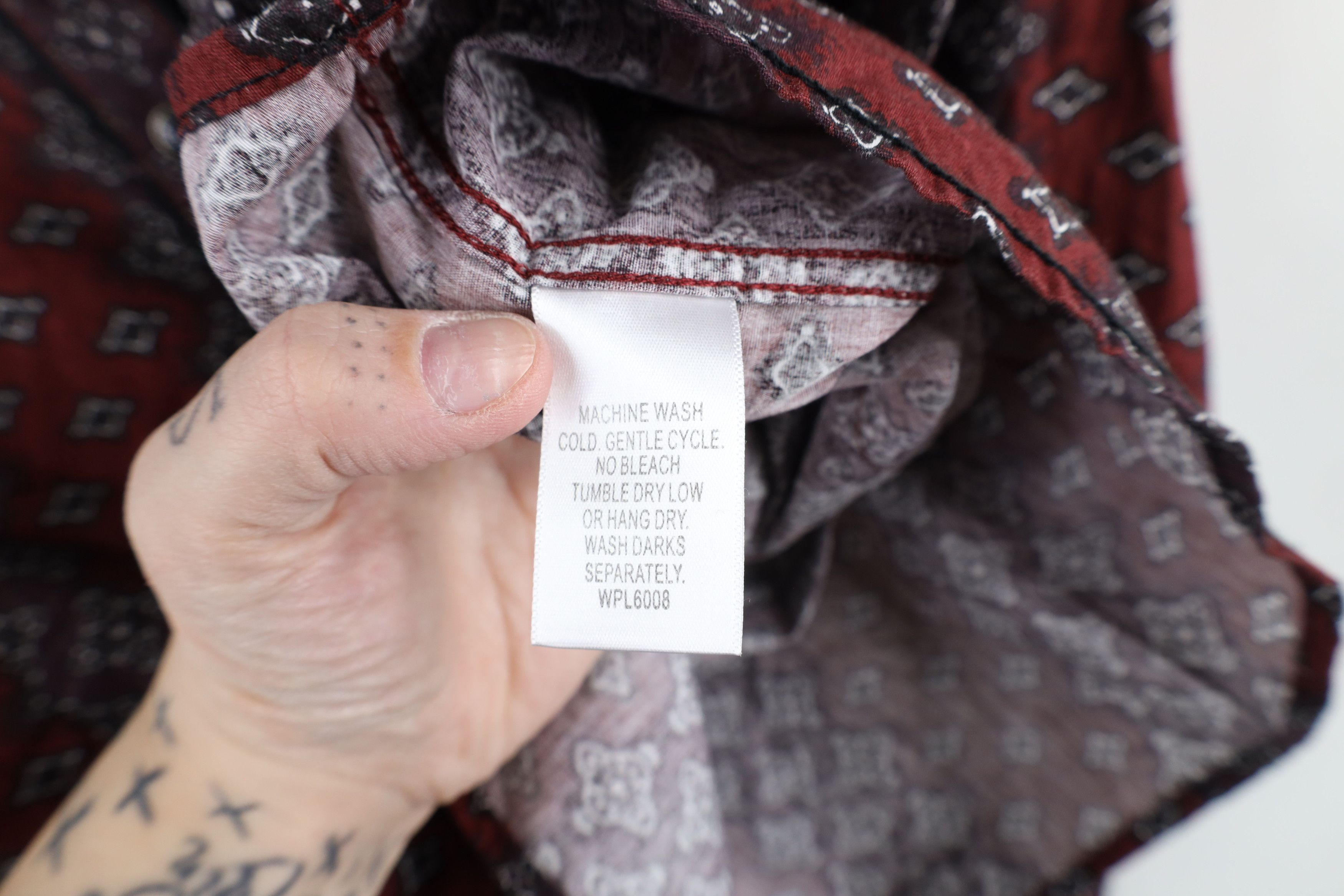 Vintage Vintage 90s Rockabilly Geometric Western Snap Button Shirt Size M / US 6-8 / IT 42-44 - 8 Thumbnail