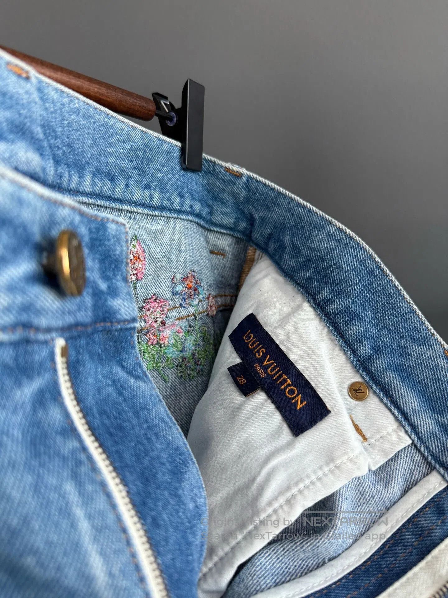 Other Louis Vuitton Floral Embroidery Jeans. Size 28" / US 6 / IT 42 - 5 Thumbnail