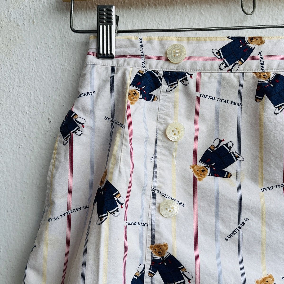 Burberry × Vintage Real Vintage Burberrys The Nautical Bear Monogram Skirts Size 26" / US 2 / IT 38 - 5 Thumbnail