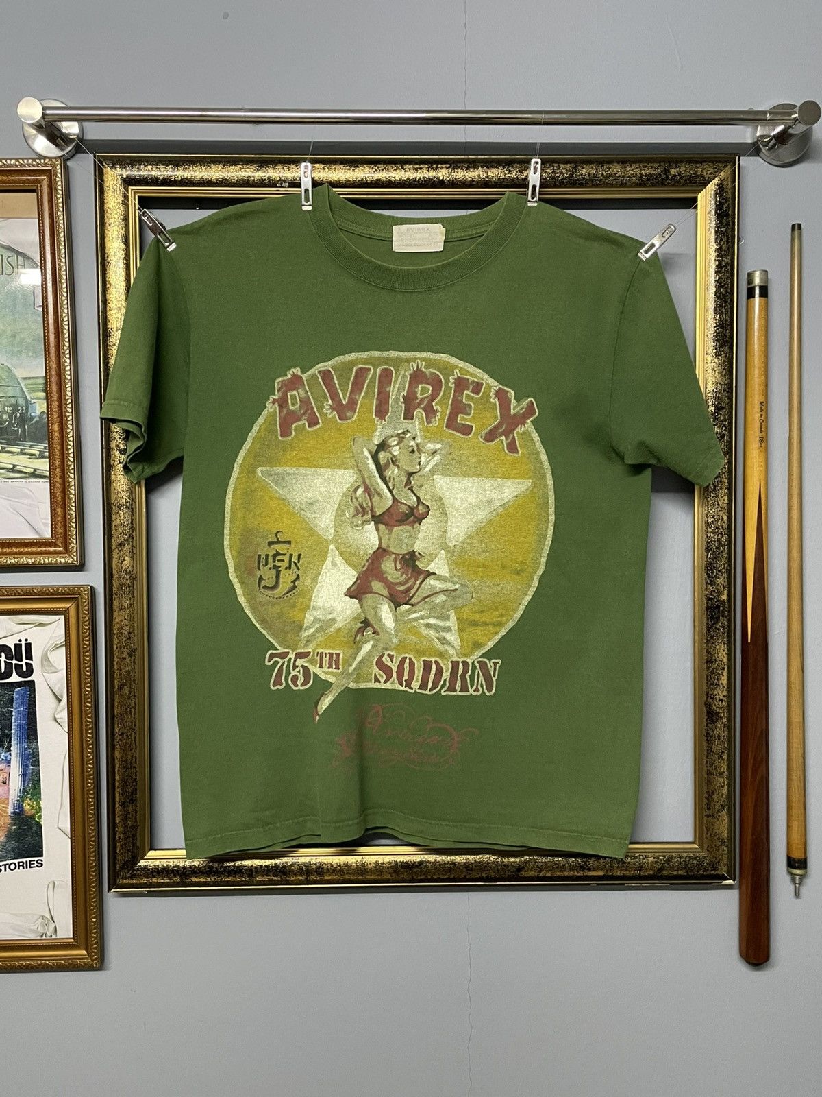 Vintage 1990s Designer Avirex Sexy Girl Anniversary Tshirt