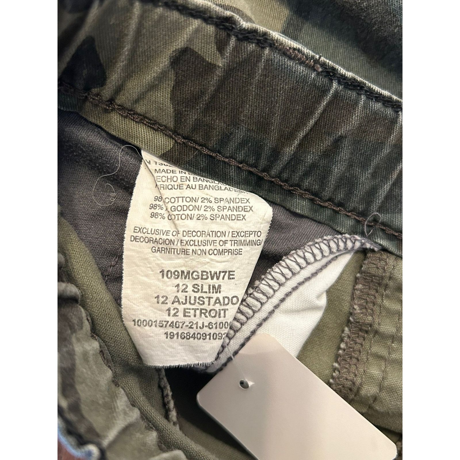 Wrangler Kids Wrangler Camo Jeans - Size 12 - Great Condition! Size 34" / US 12 / IT 48 - 6 Thumbnail
