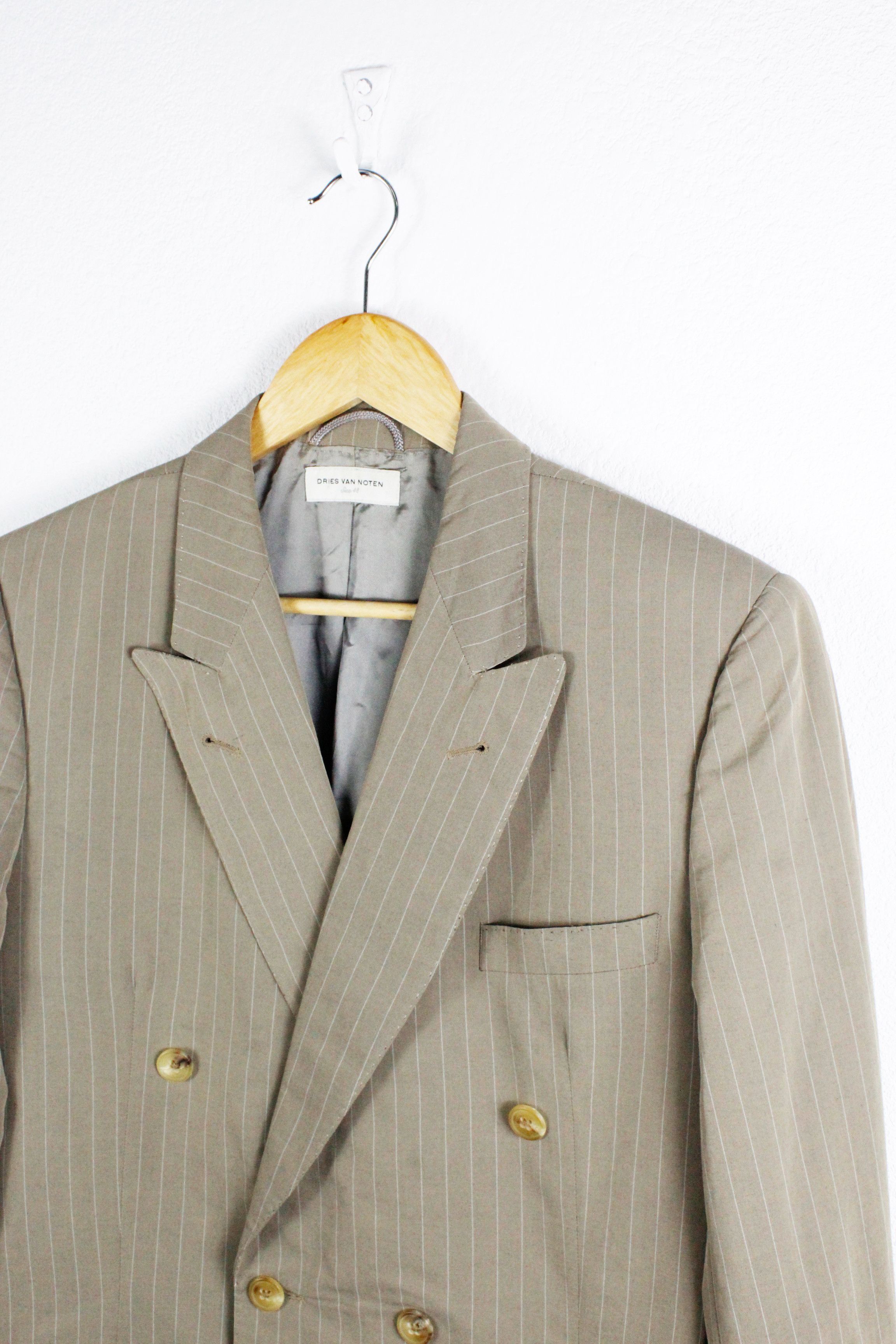 Dries Van Noten Dries Van Noten Striped Double Breasted Blazer Jacket Size US M / EU 48-50 / 2 - 2 Thumbnail