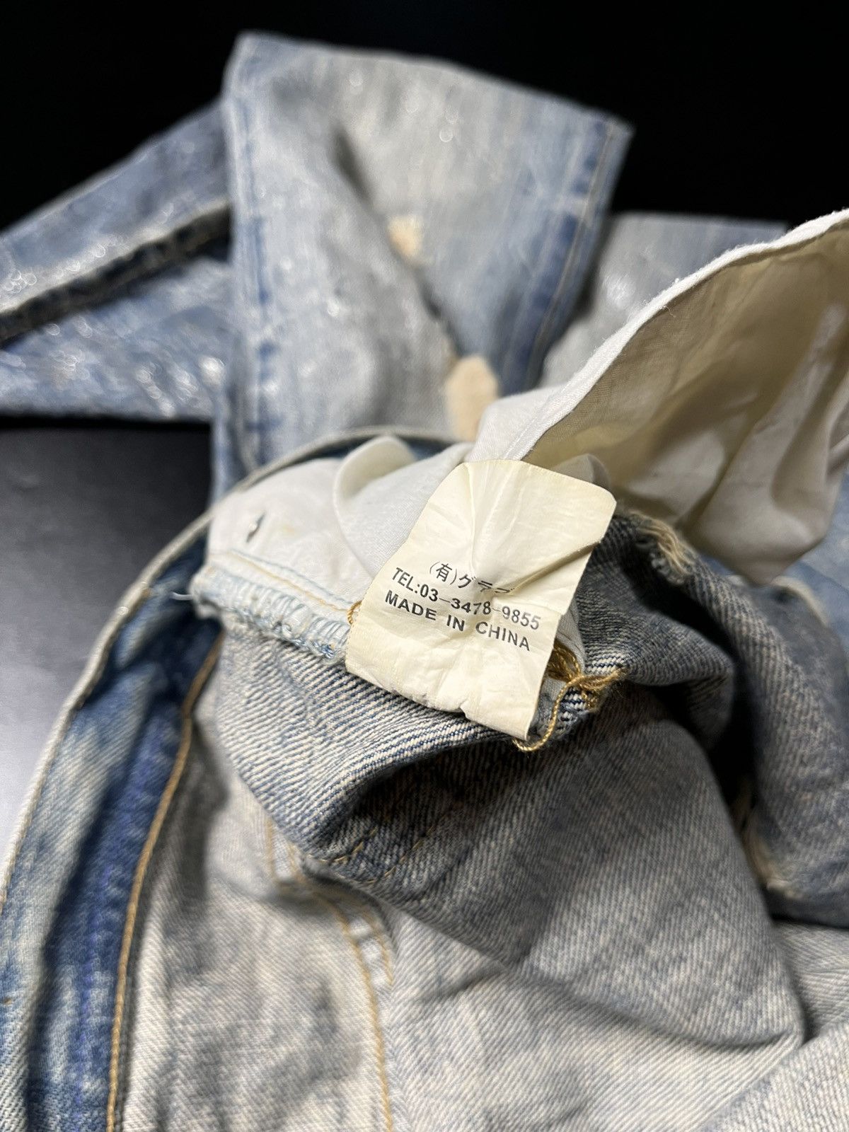 Japanese Brand Midas Distressed Super Flare Jeans Size US 30 / EU 46 - 11 Thumbnail