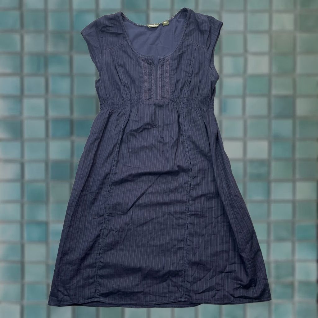 Eddie Bauer Eddie Bauer Dress Womens 18 Blue Fit & Flare Cotton Smocked Waist Cap Sleeve Dress Womens 18 Blue Fit & Flare Cotton Smocked Waist Cap Sleeve Size XXL / US 16-18 / IT 52-54 - 1 Thumbnail